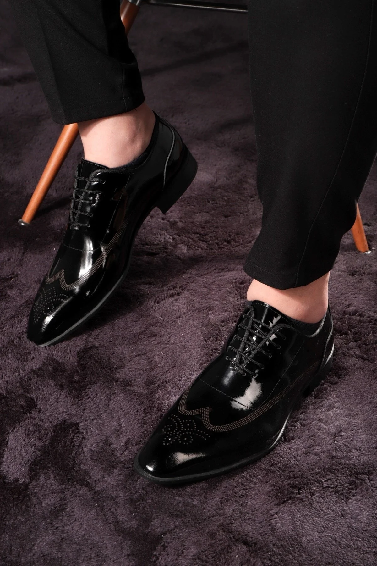 Stylish Hakiki Deri Erkek Oxford Bağcıklı Klasik Ayakkabı - Ducavelli Görsel 7