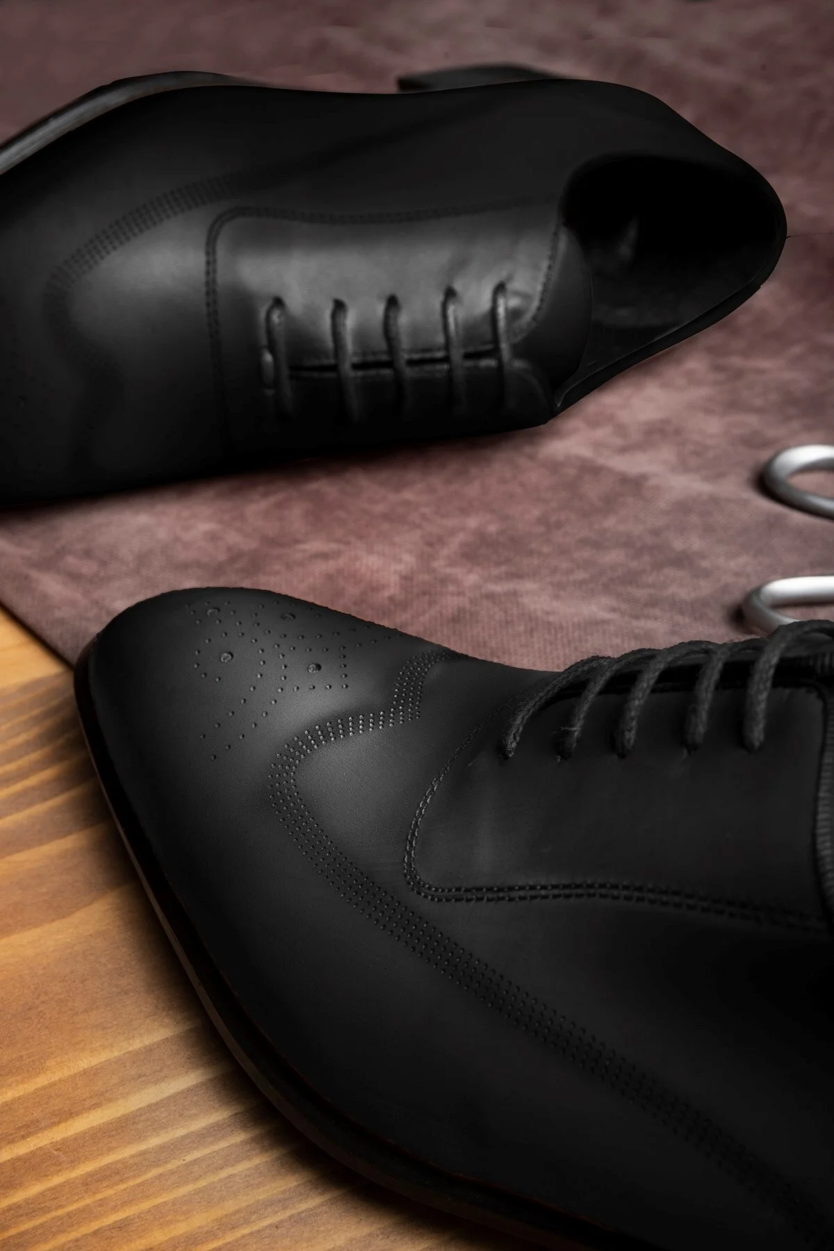 Stylish Hakiki Deri Erkek Oxford Bağcıklı Klasik Ayakkabı - Ducavelli Görsel 5