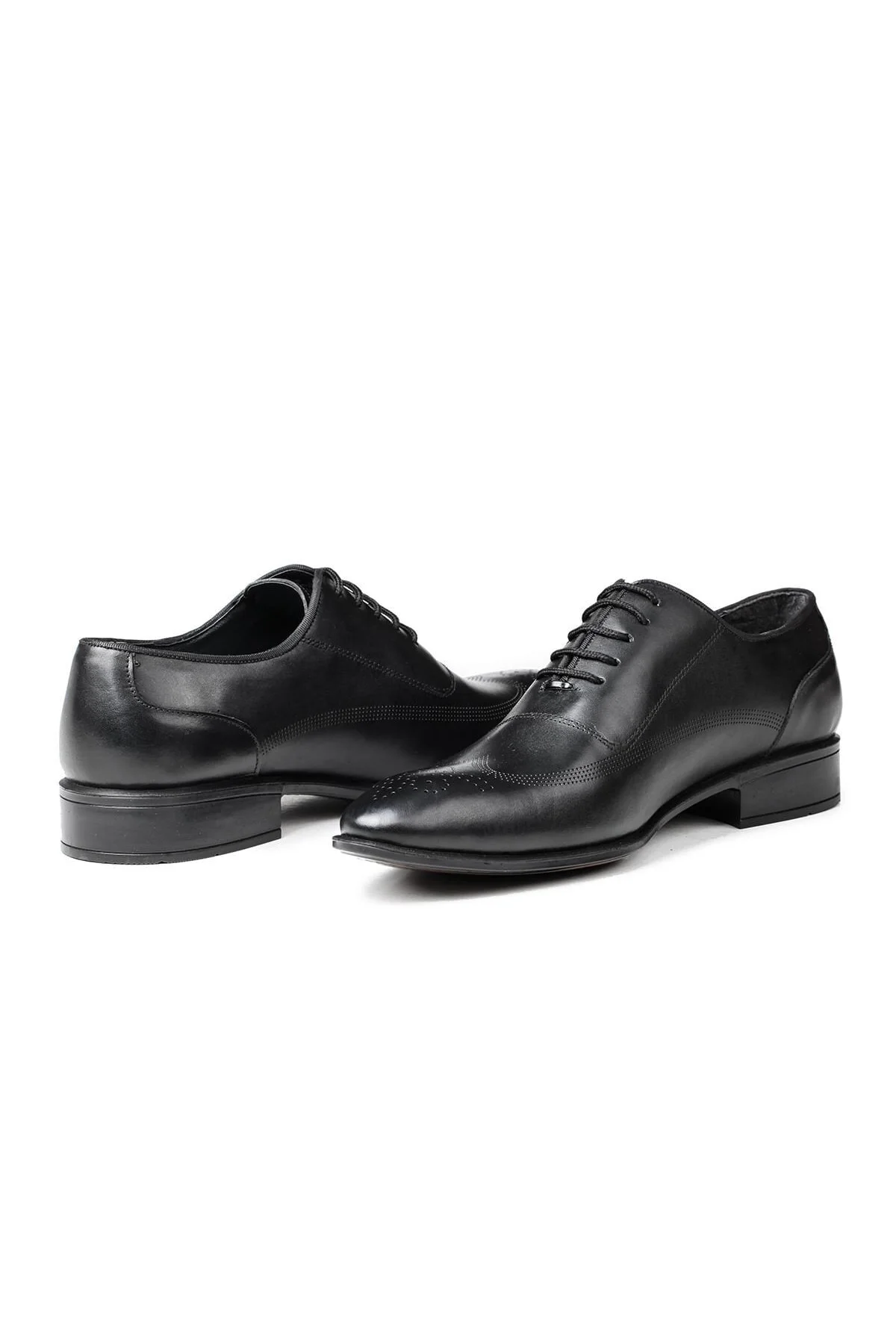 Stylish Hakiki Deri Erkek Oxford Bağcıklı Klasik Ayakkabı - Ducavelli Görsel 3