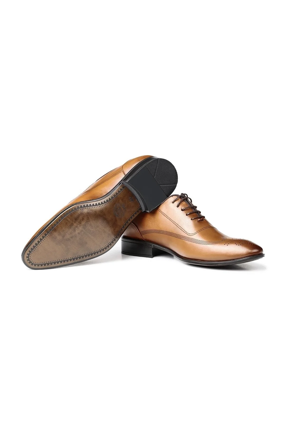Stylish Hakiki Deri Erkek Oxford Bağcıklı Klasik Ayakkabı - Ducavelli Görsel 2