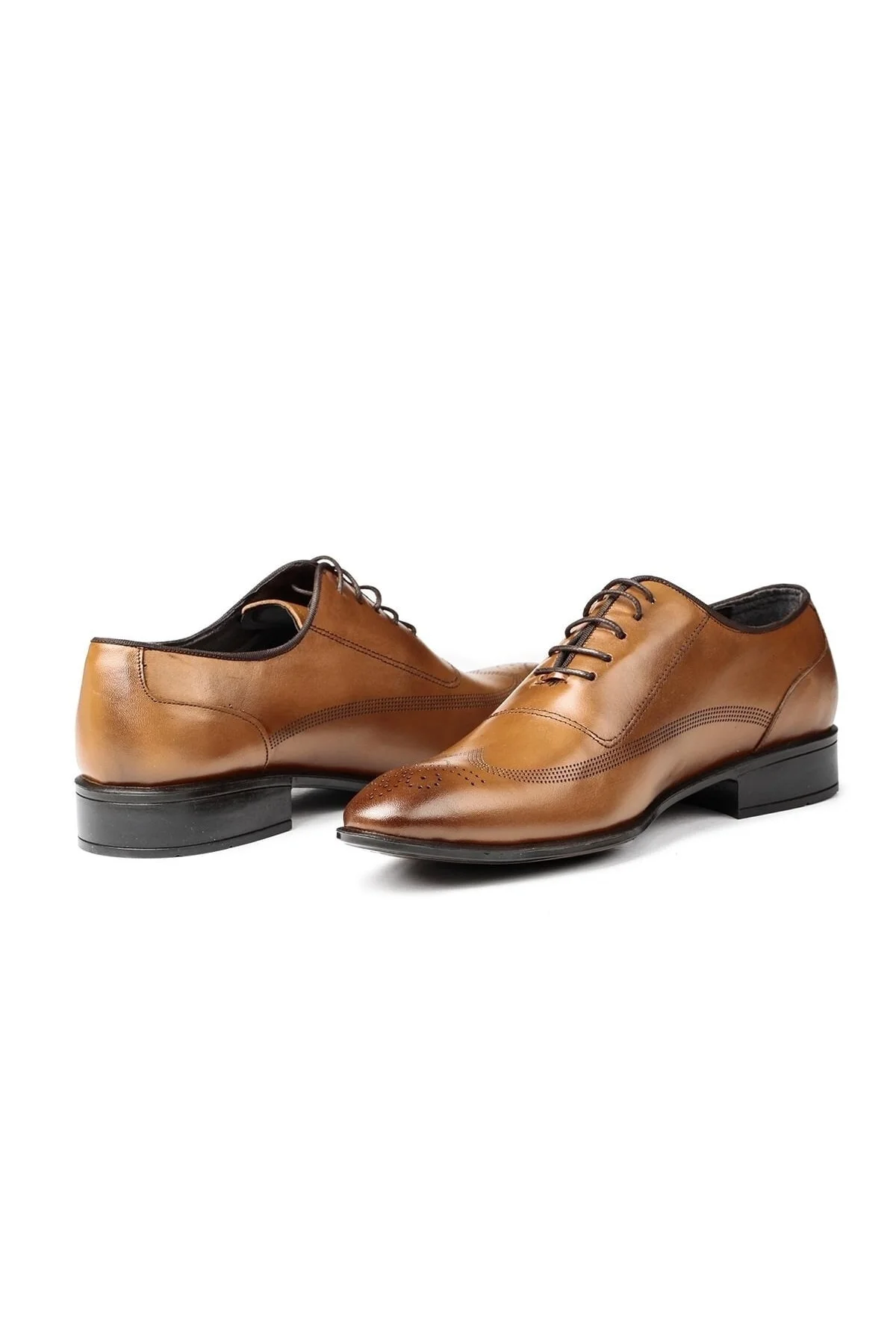 Stylish Hakiki Deri Erkek Oxford Bağcıklı Klasik Ayakkabı - Ducavelli Görsel 3