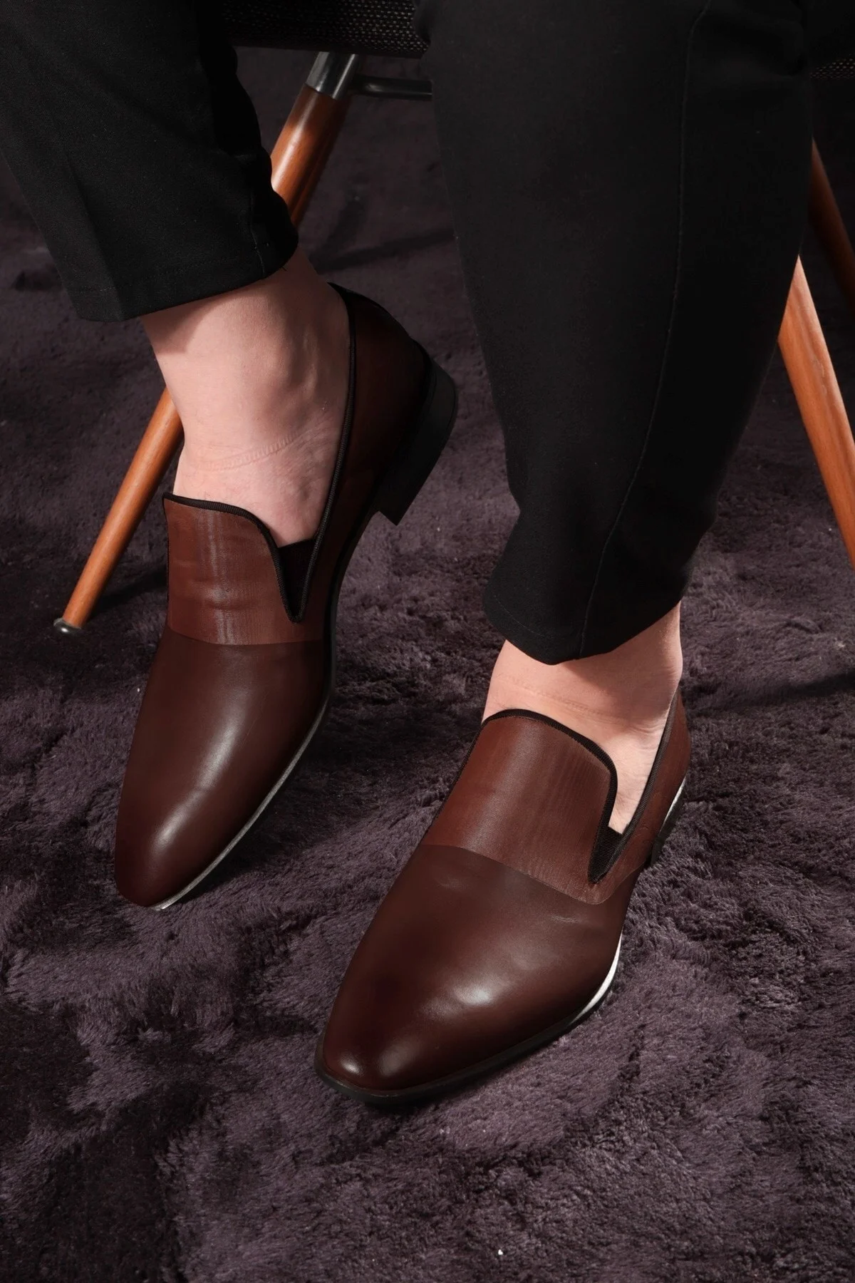 Gentle Hakiki Deri Erkek Klasik Ayakkabı, Loafer Klasik Ayakkabı, Makosen Ayakkabı - Ducavelli Görsel 6