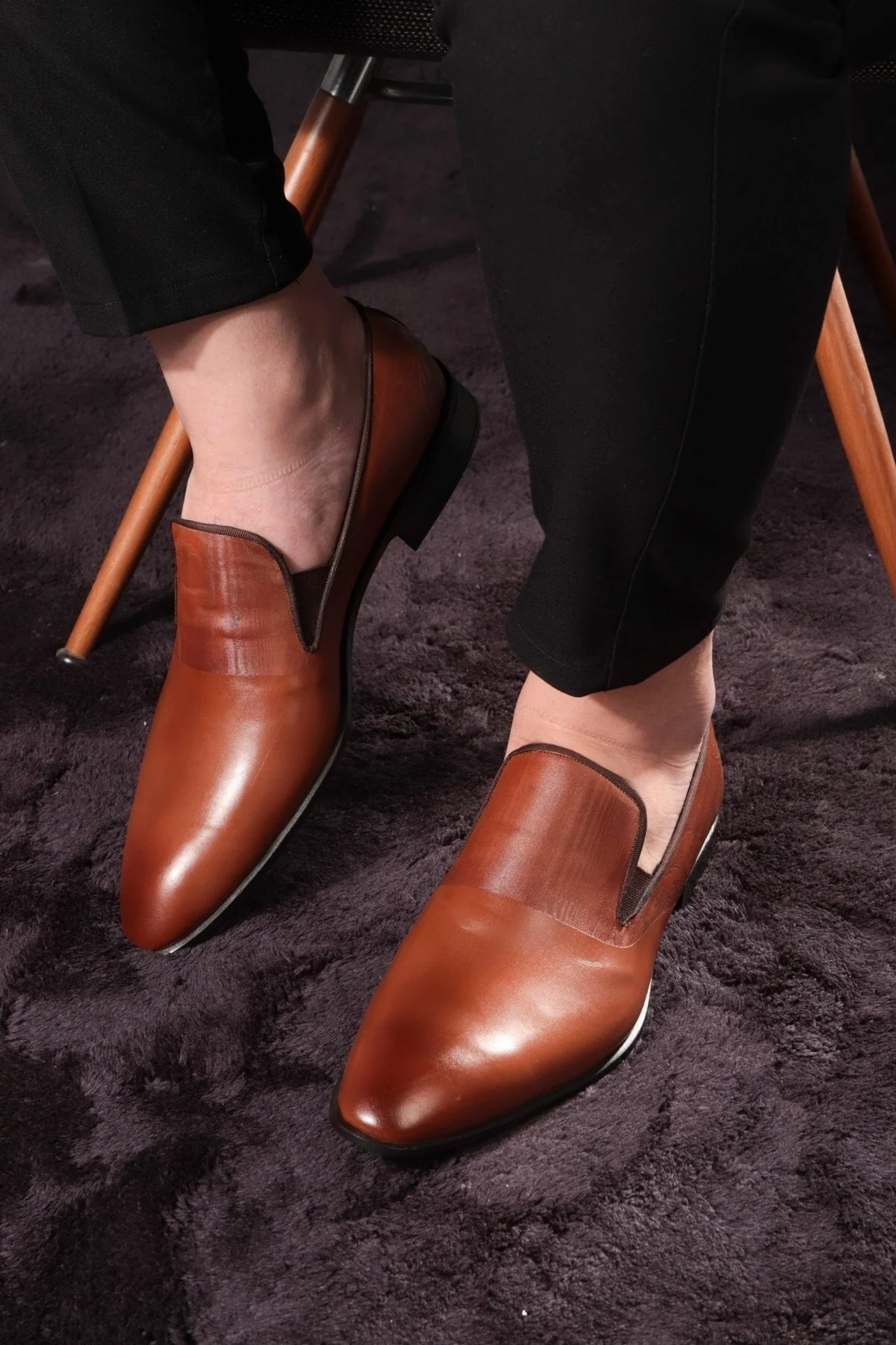 Gentle Hakiki Deri Erkek Klasik Ayakkabı, Loafer Klasik Ayakkabı, Makosen Ayakkabı - Ducavelli Görsel 6