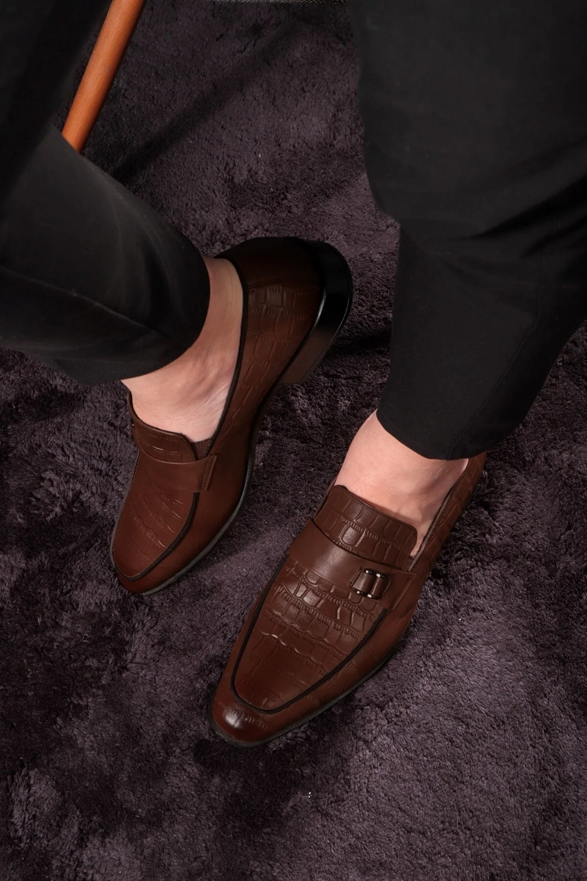 Swank Hakiki Deri Erkek Klasik Ayakkabı, Loafer Klasik Ayakkabı, Makosen Ayakkabı - Ducavelli Görsel 7