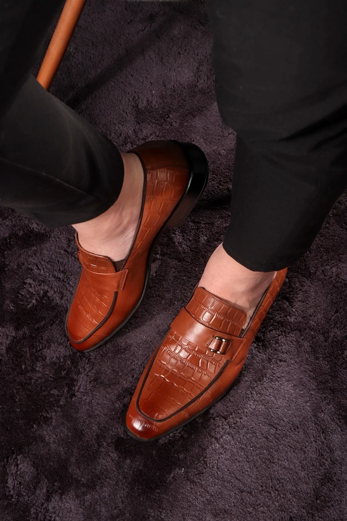 Swank Hakiki Deri Erkek Klasik Ayakkabı, Loafer Klasik Ayakkabı, Makosen Ayakkabı - Ducavelli Görsel 8