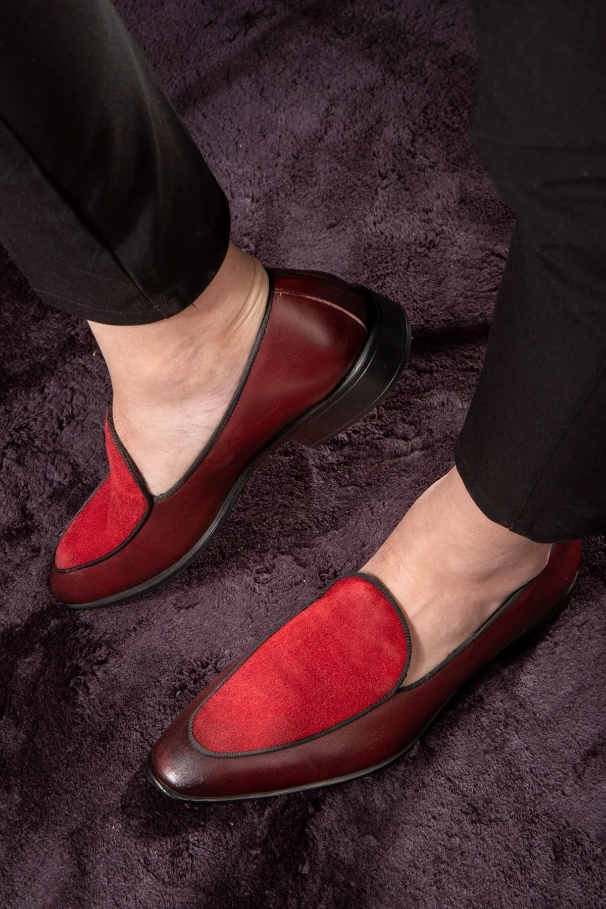 Elegant Hakiki Deri Erkek Klasik Loafer Klasik Makosen Ayakkabı - Ducavelli Görsel 7