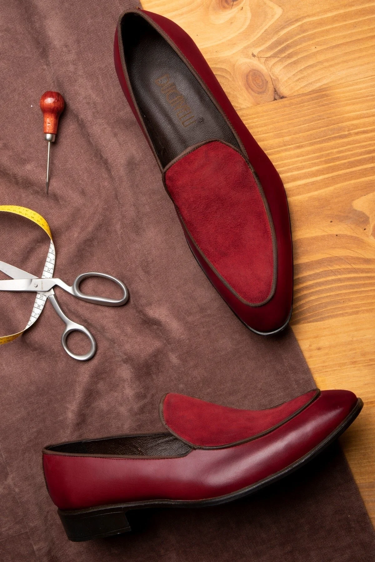 Elegant Hakiki Deri Erkek Klasik Loafer Klasik Makosen Ayakkabı - Ducavelli Görsel 5