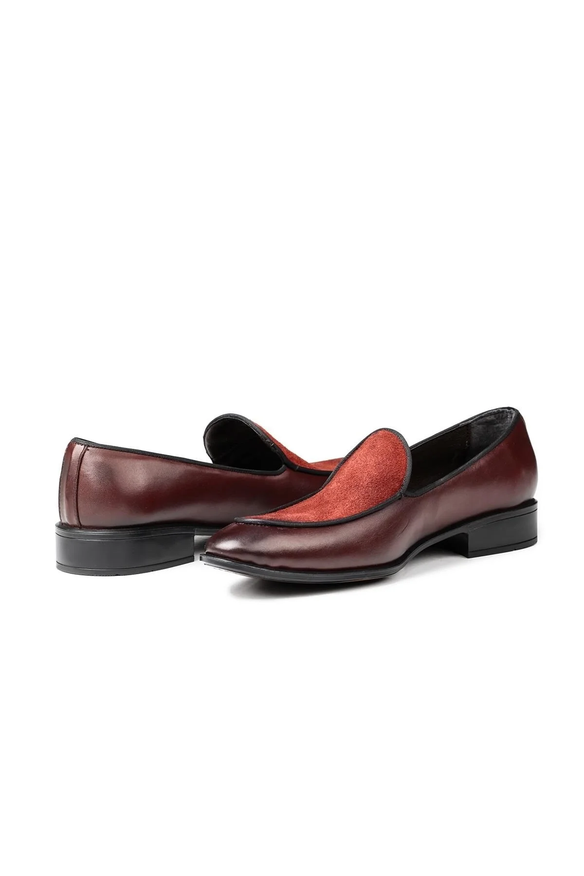 Elegant Hakiki Deri Erkek Klasik Loafer Klasik Makosen Ayakkabı - Ducavelli Görsel 3