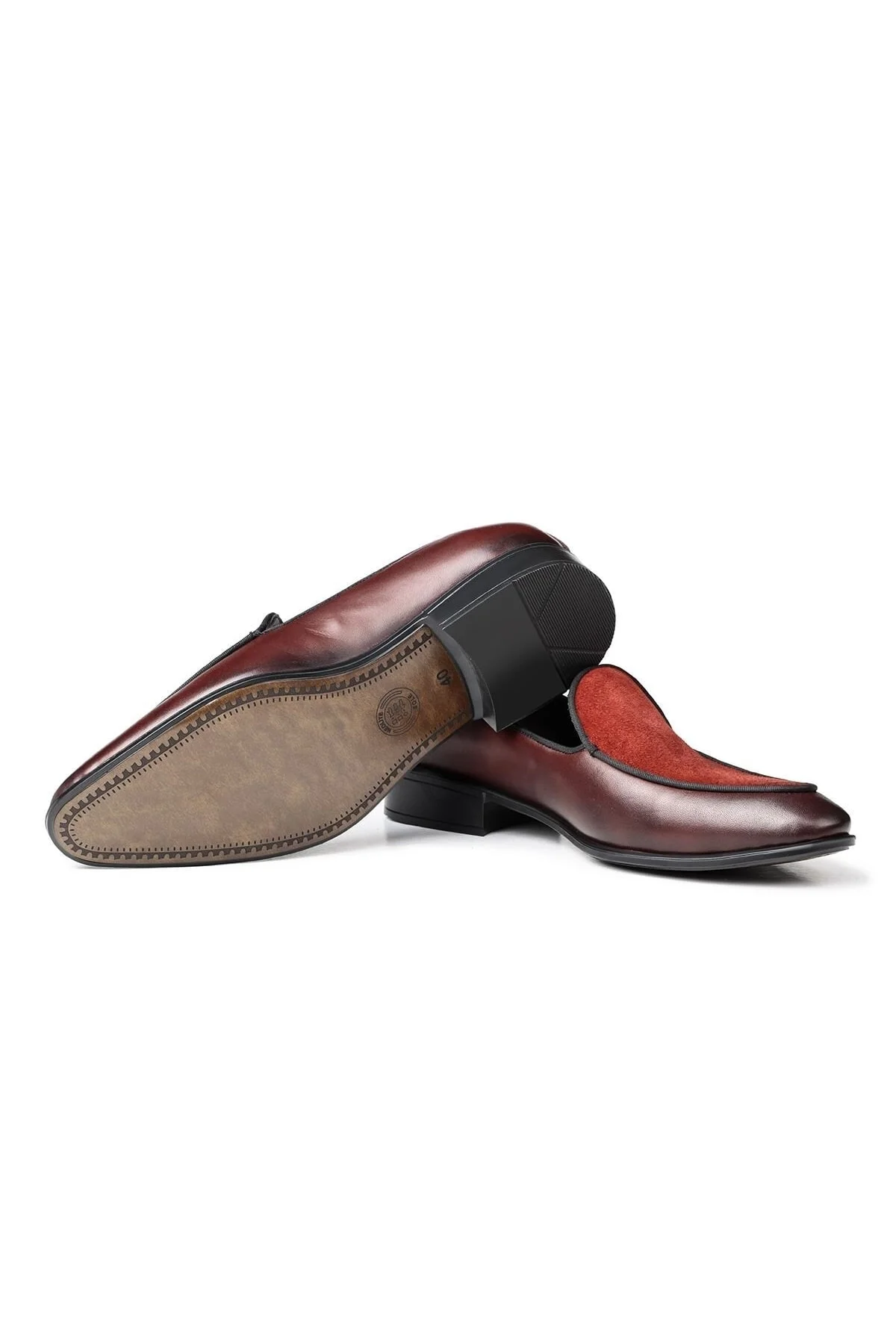 Elegant Hakiki Deri Erkek Klasik Loafer Klasik Makosen Ayakkabı - Ducavelli Görsel 2