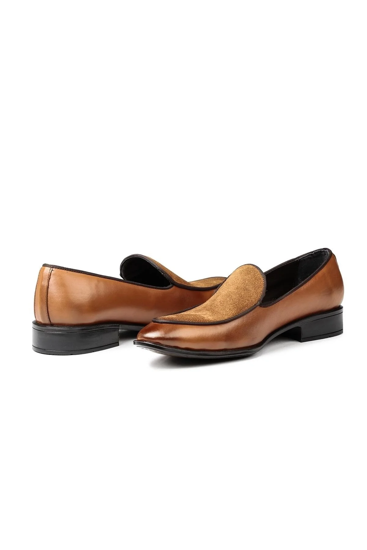 Elegant Hakiki Deri Erkek Klasik Loafer Klasik Makosen Ayakkabı - Ducavelli Görsel 3