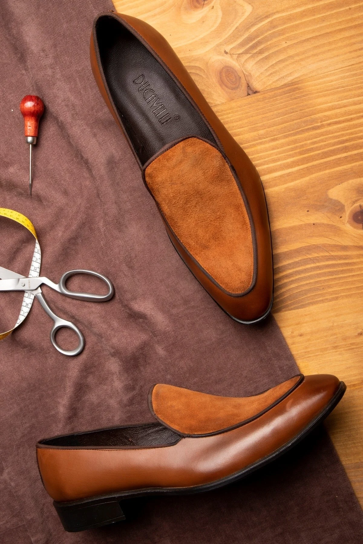 Elegant Hakiki Deri Erkek Klasik Loafer Klasik Makosen Ayakkabı - Ducavelli Görsel 4