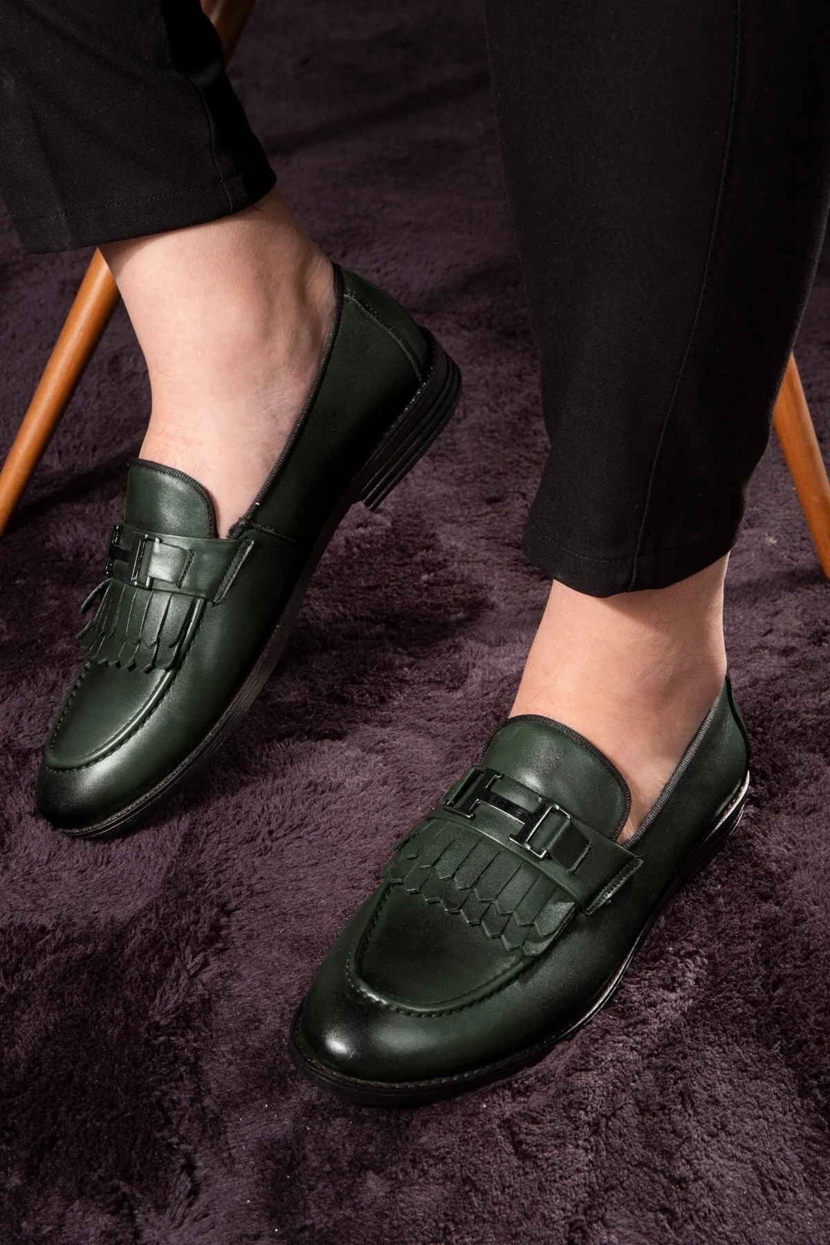 Legion Hakiki Deri Erkek Klasik Ayakkabı, Loafer Klasik Ayakkabı, Makosen Ayakkabı - Ducavelli Görsel 7