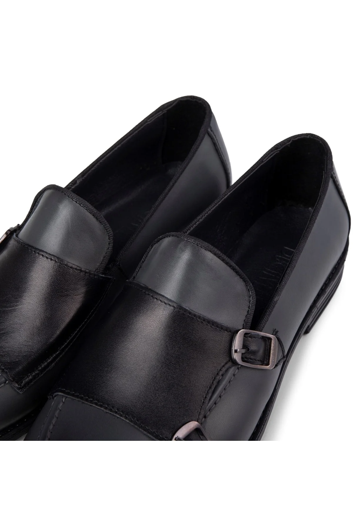 Double Hakiki Deri Erkek Loafer Klasik Makosen Ayakkabı - Ducavelli Görsel 4