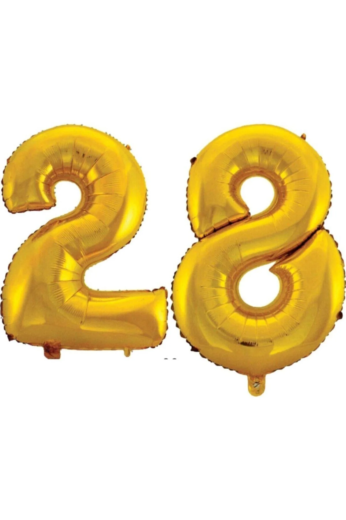 28 Yaş Sayı Folyo Balon Altın 90 Cm
