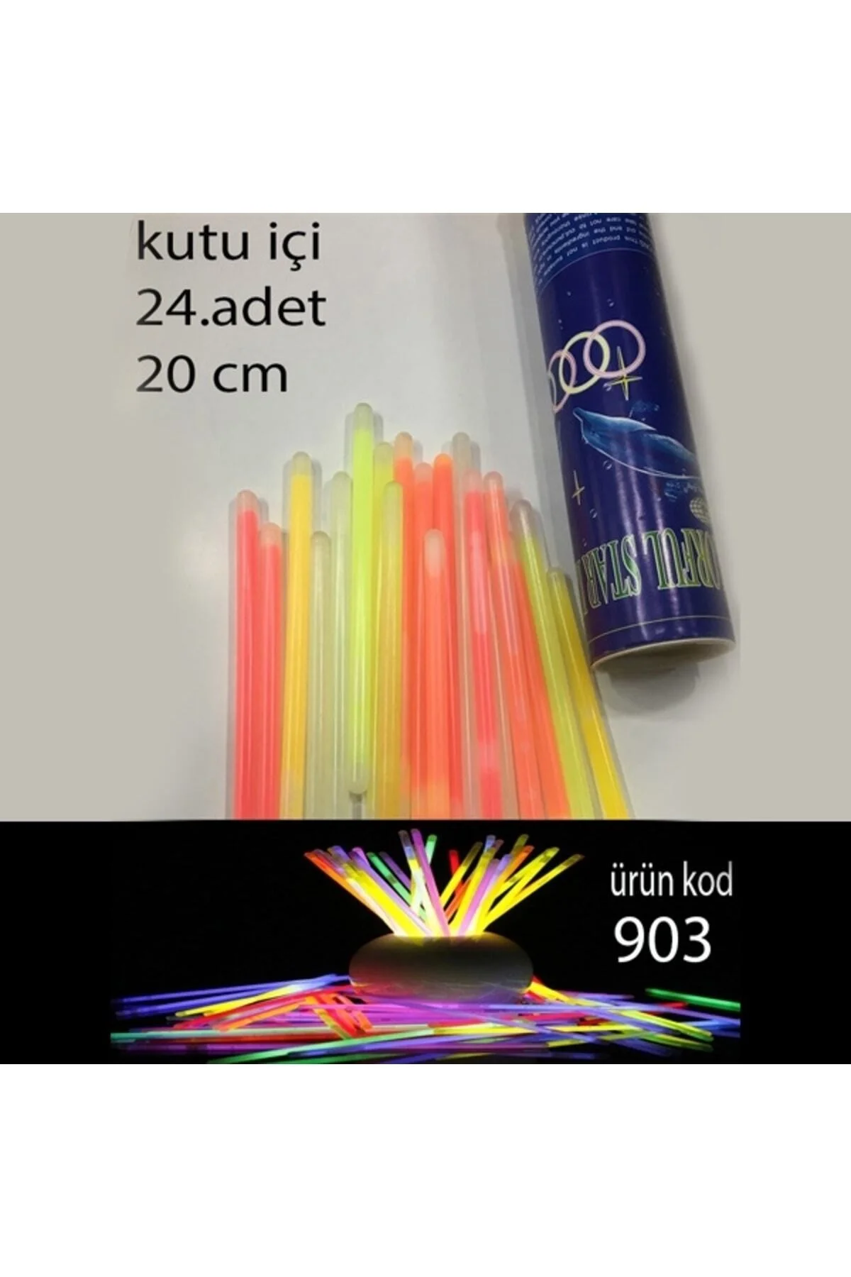 Glow Stick Neon Çubuk 24 Adet