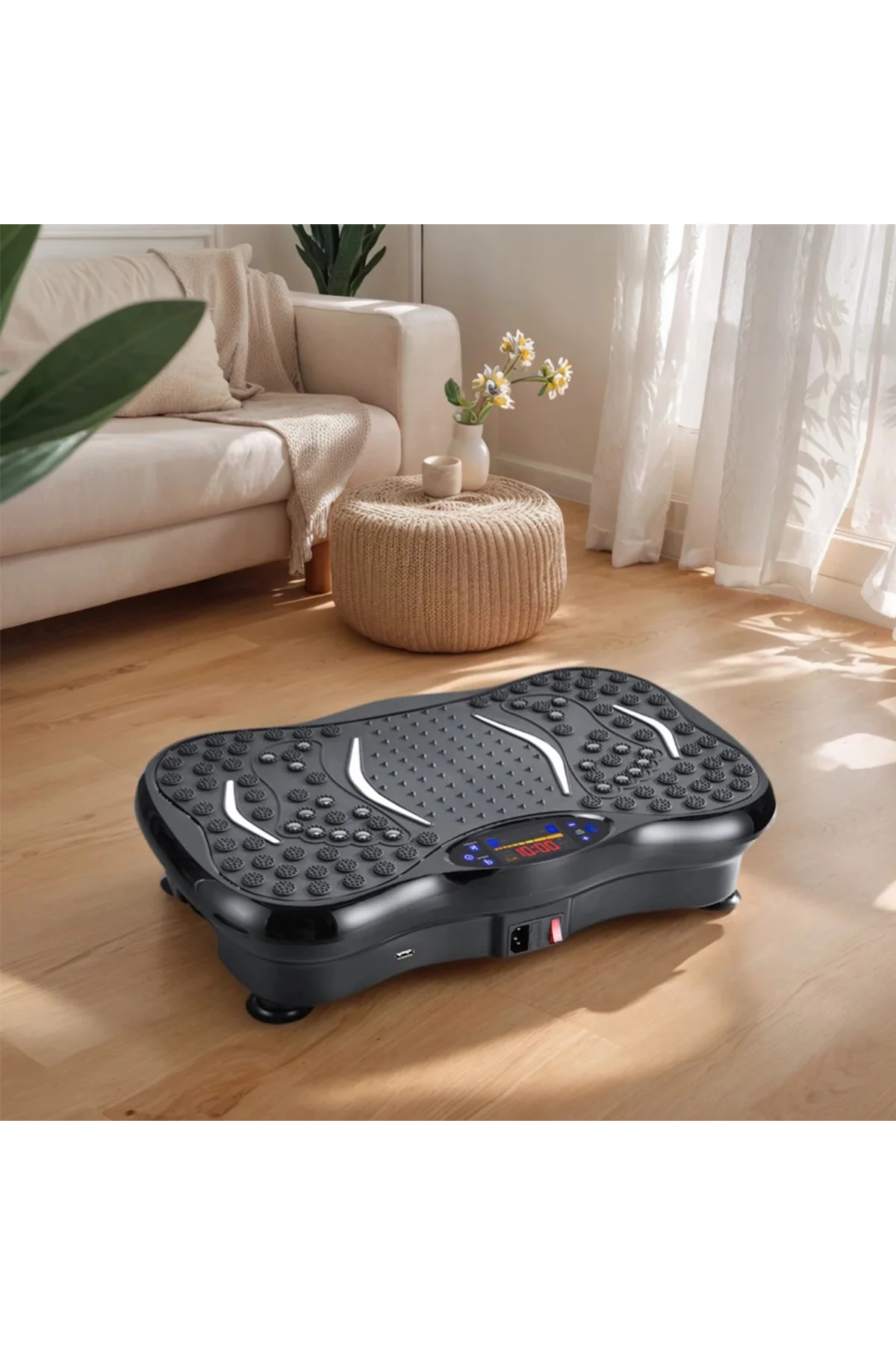 Titreşim Egzersiz Makinesi Antrenman Standı Vibrating Plate - 2x Direnç 4D Bluetooth Uyumlu - pazariz Görsel 3