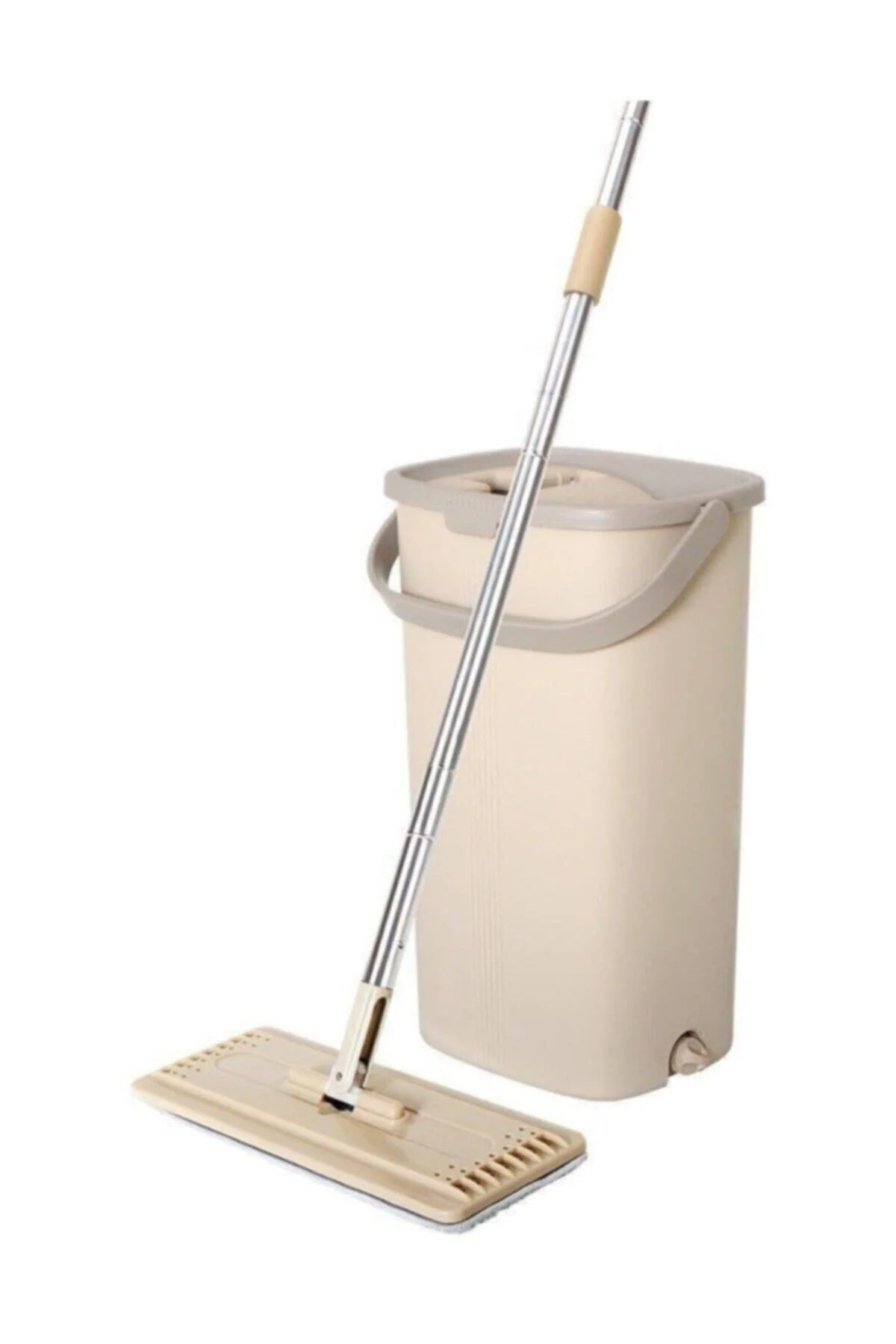 Pazarız Tablet Magic Flat Mop Yer Duvar Silme Microfiber Paspas Temizlik Seti + 2 Adet Bez