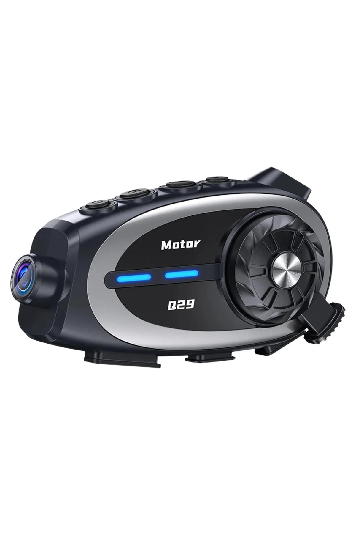 Motosiklet Kask Interkom 1080P Geniş Açı Lensli Kameralı Bluetooth Kulaklık Su Geçirmez