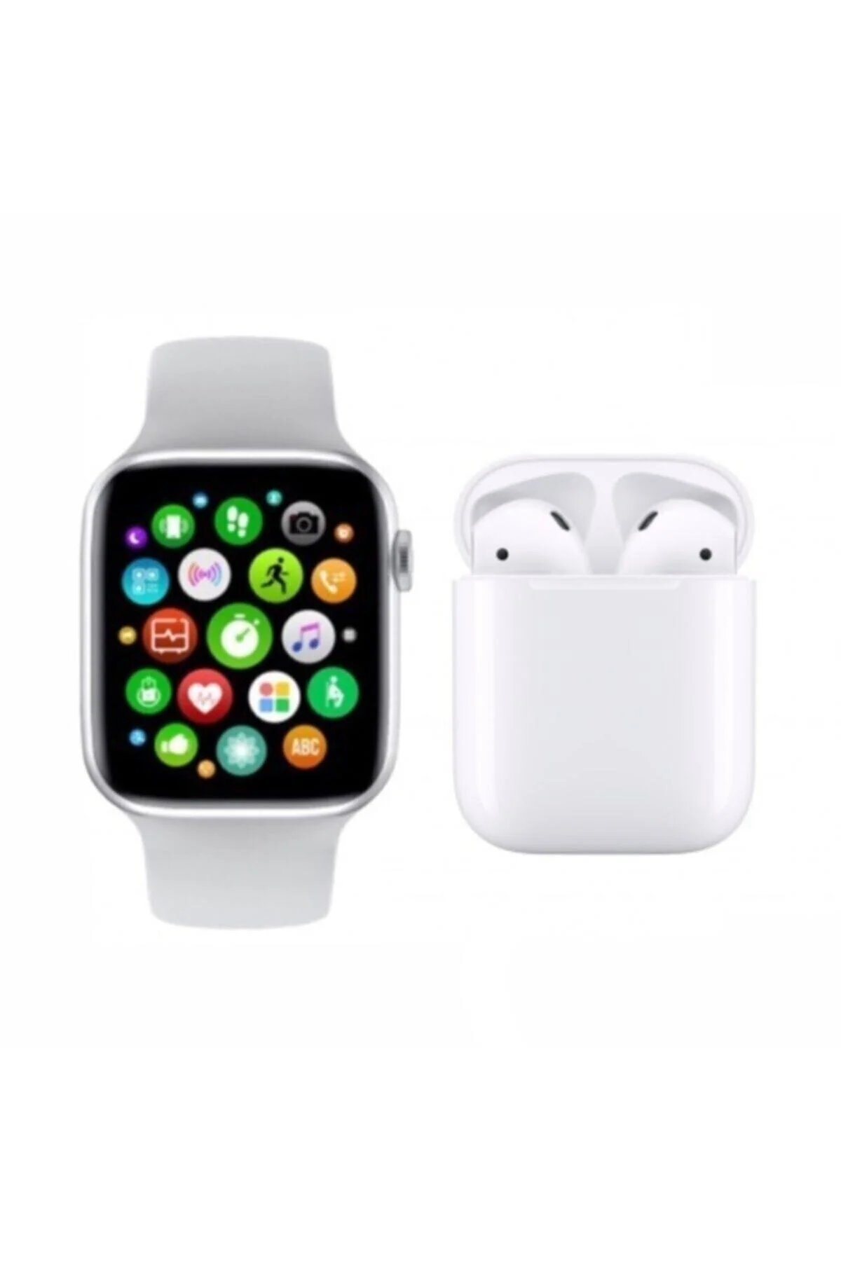 ® Akıllı Saat Smart Watch T500 + 12 Kablosuz Kulaklık 2 Li