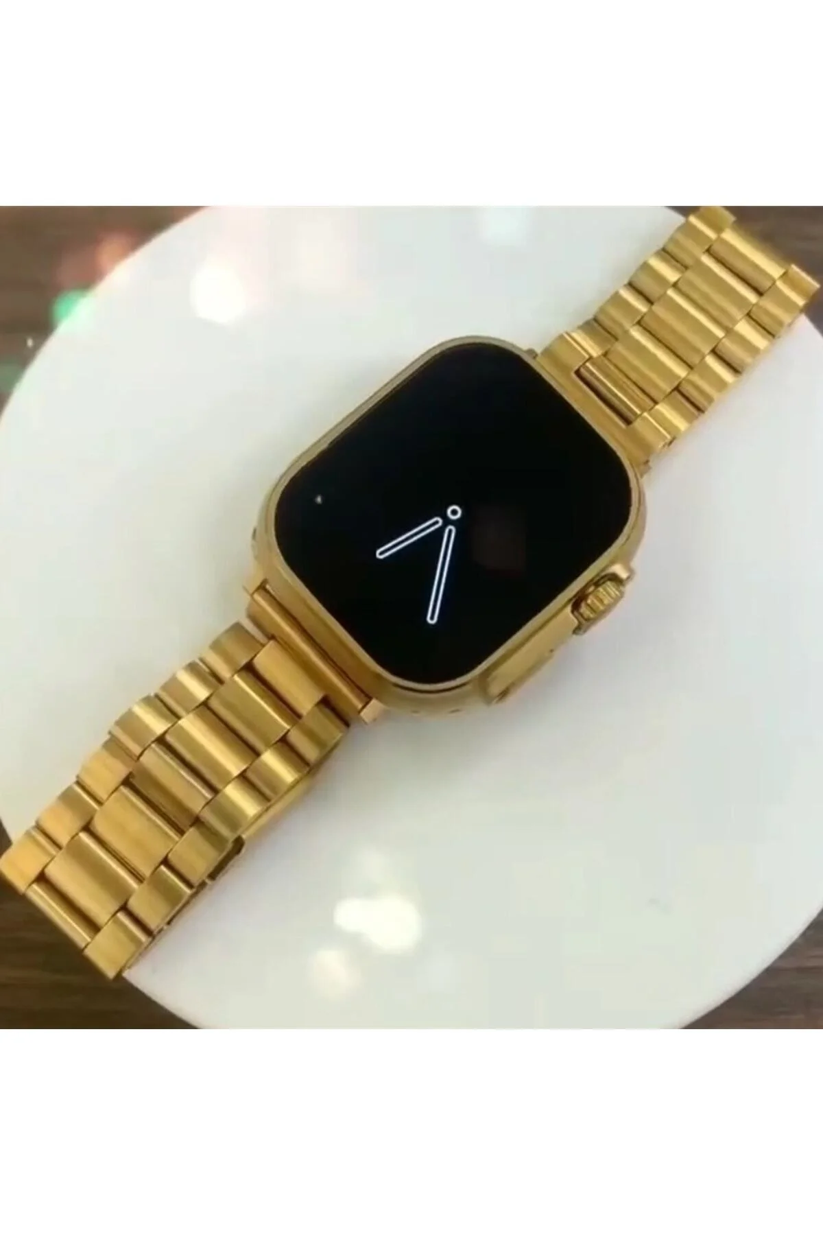 X8 Ultra Akıllı Saat Pusula Vücut Sıcaklık NFC Gold Kordon Hediye 2023 Versiyon Watch 8 - pazariz Görsel 3