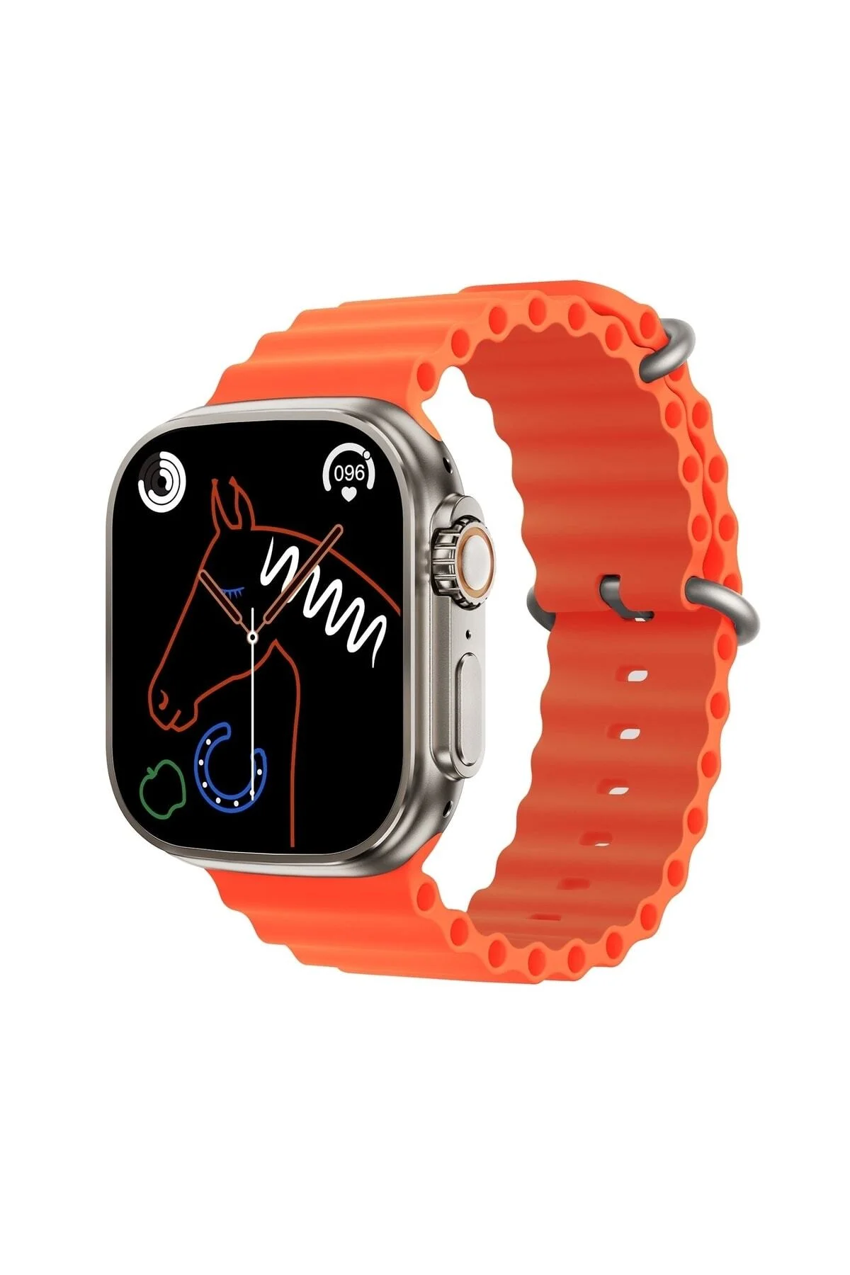 Gs8 Watch 8 Ultra Akıllı Saat Türkçe Siri Özellikli Watch 2.02 Inc Turuncu - pazariz Görsel 3