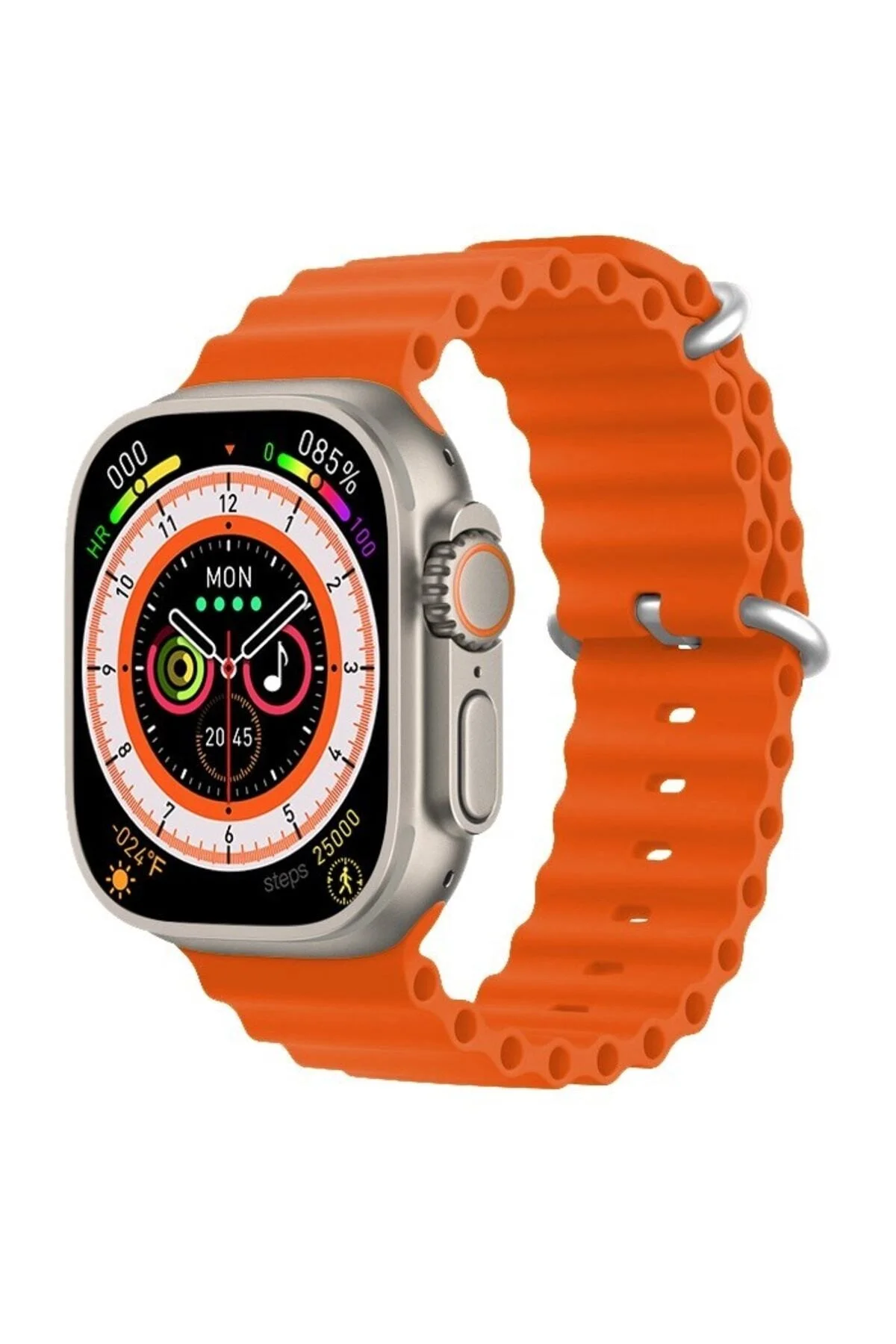 Gs8 Watch 8 Ultra Akıllı Saat Türkçe Siri Özellikli Watch 2.02 Inc Turuncu