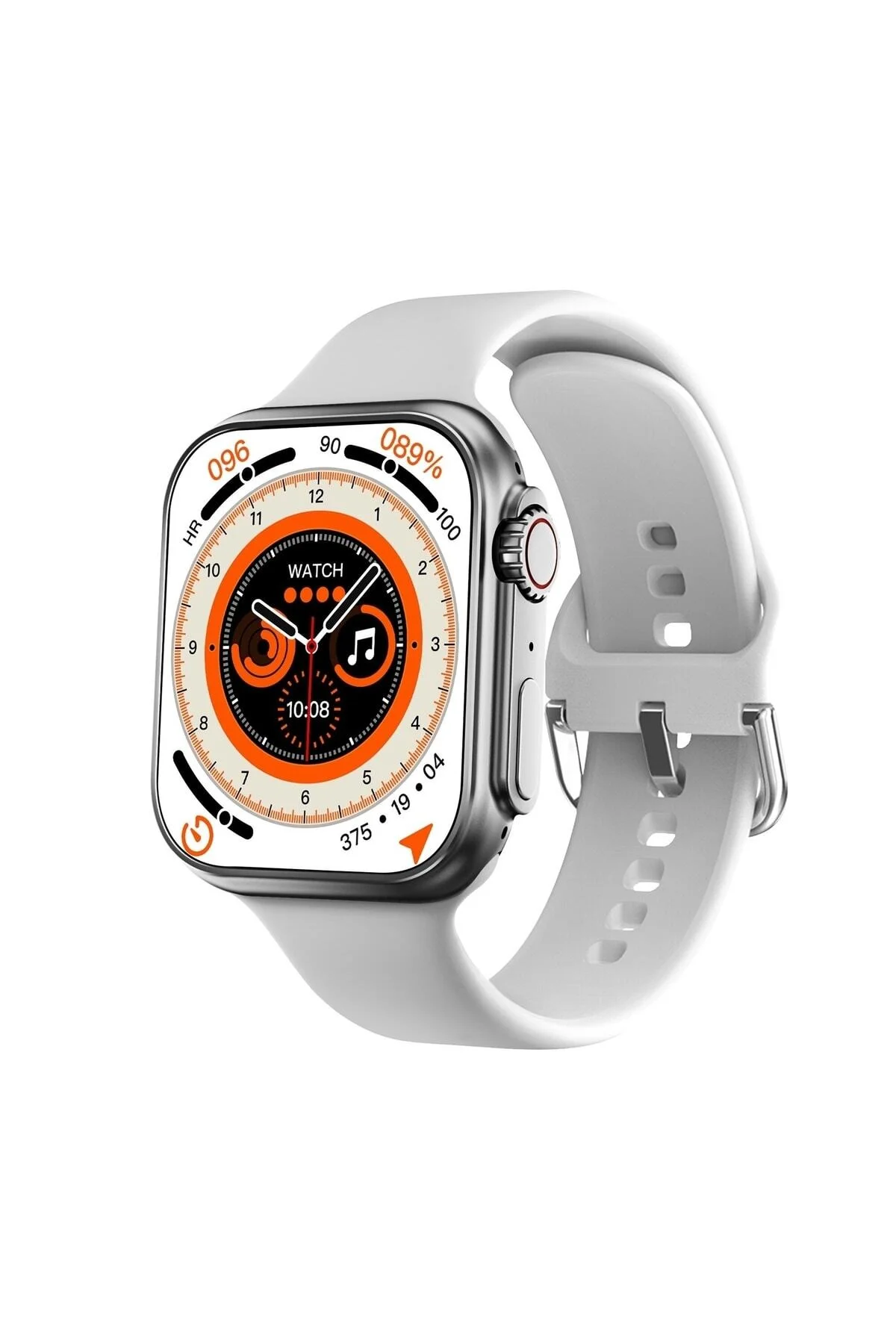 Gs8 Watch 8 Ultra Akıllı Saat Beyaz Watch + Siyah Pro4 Benzeri Bluetooth Kulaklık Hediye - pazariz Görsel 3