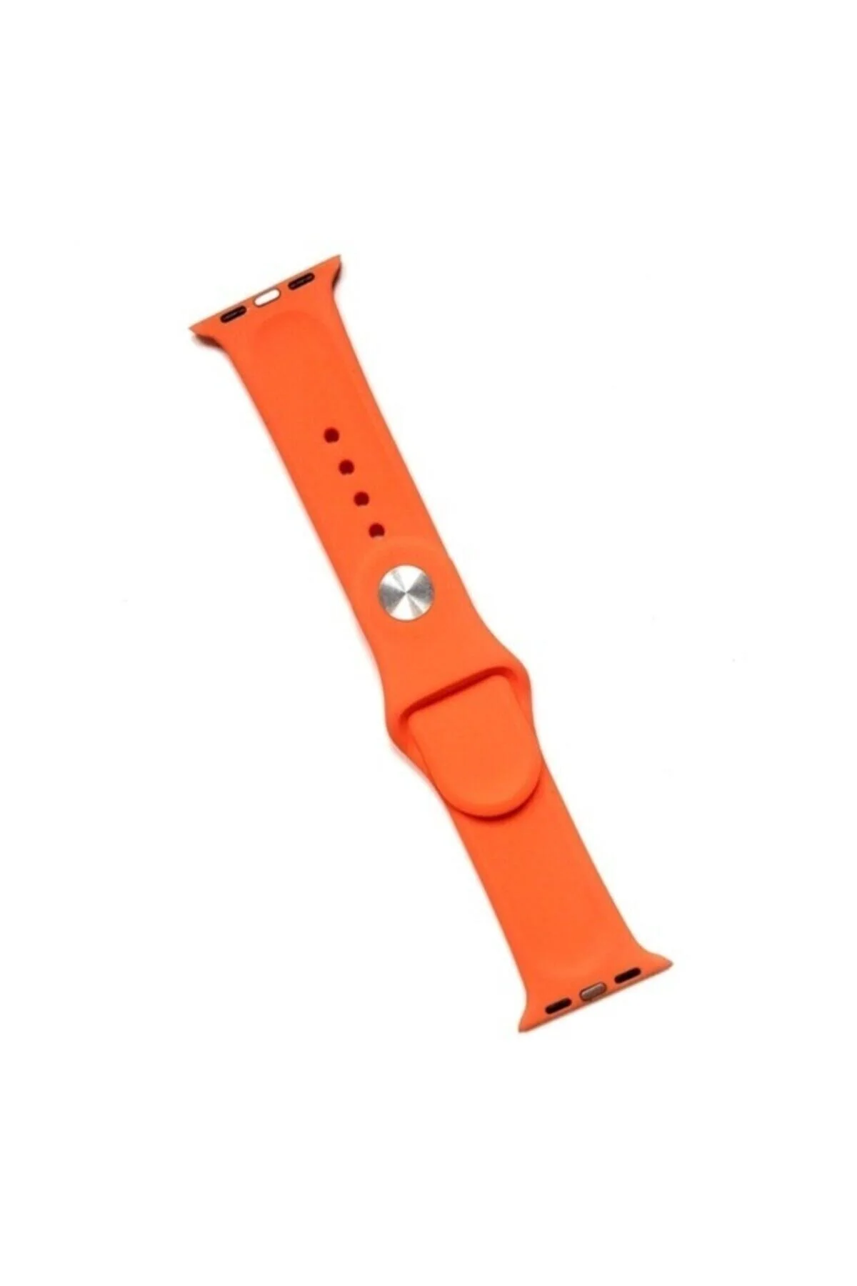 Apple Watch Uyumluunisex Turuncu Apple Watch Uyumluseries 4 5 40 Mm Silikon Kordon - pazariz Görsel 2