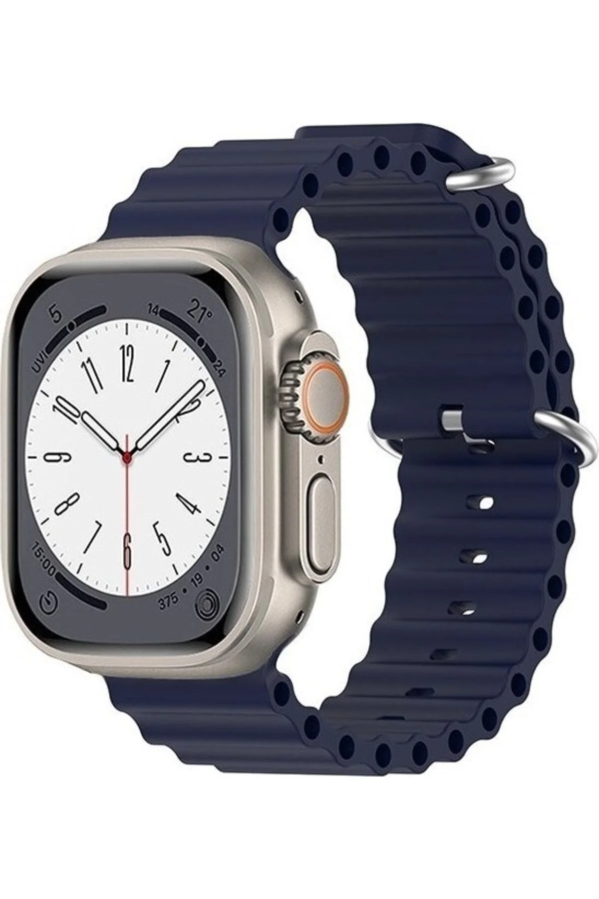 Apple Watch Uyumlu42mm 44mm 45mm 49mm 1/2/3/4/5/6/se/7/8/ultra Kordon Silikon Kordon