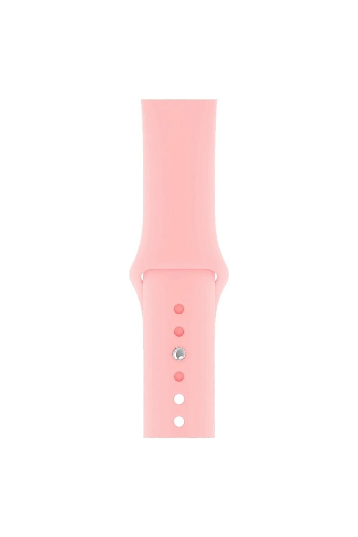 Apple Watch Uyumlukordon 2 3 4 5 6 Se 42 Mm Ve 44 Mm Silikon Kordon Kayış - Pudra Pembe