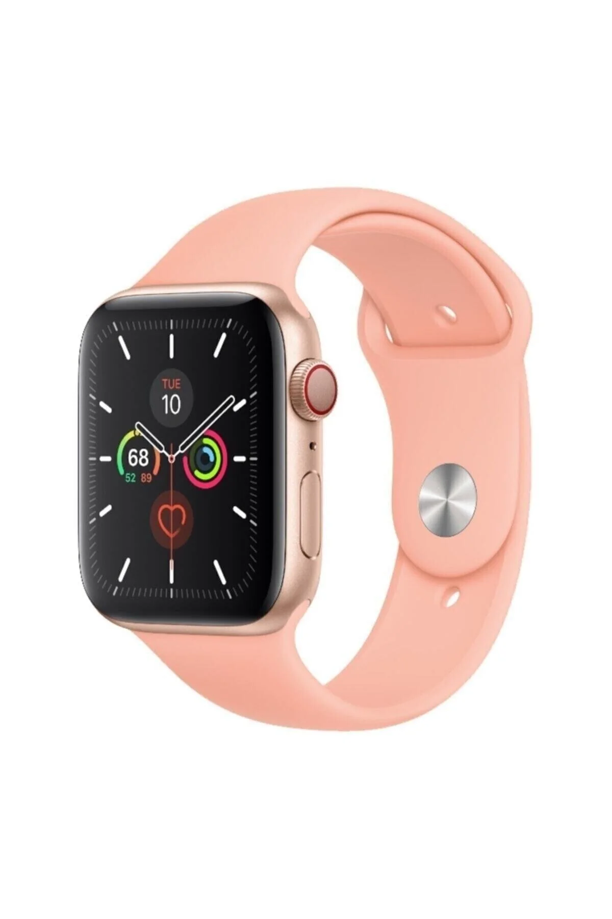 Apple Watch Uyumlukordon 2 3 4 5 6 Se 42 Mm Ve 44 Mm Silikon Kordon Kayış - Pudra Pembe - pazariz Görsel 2
