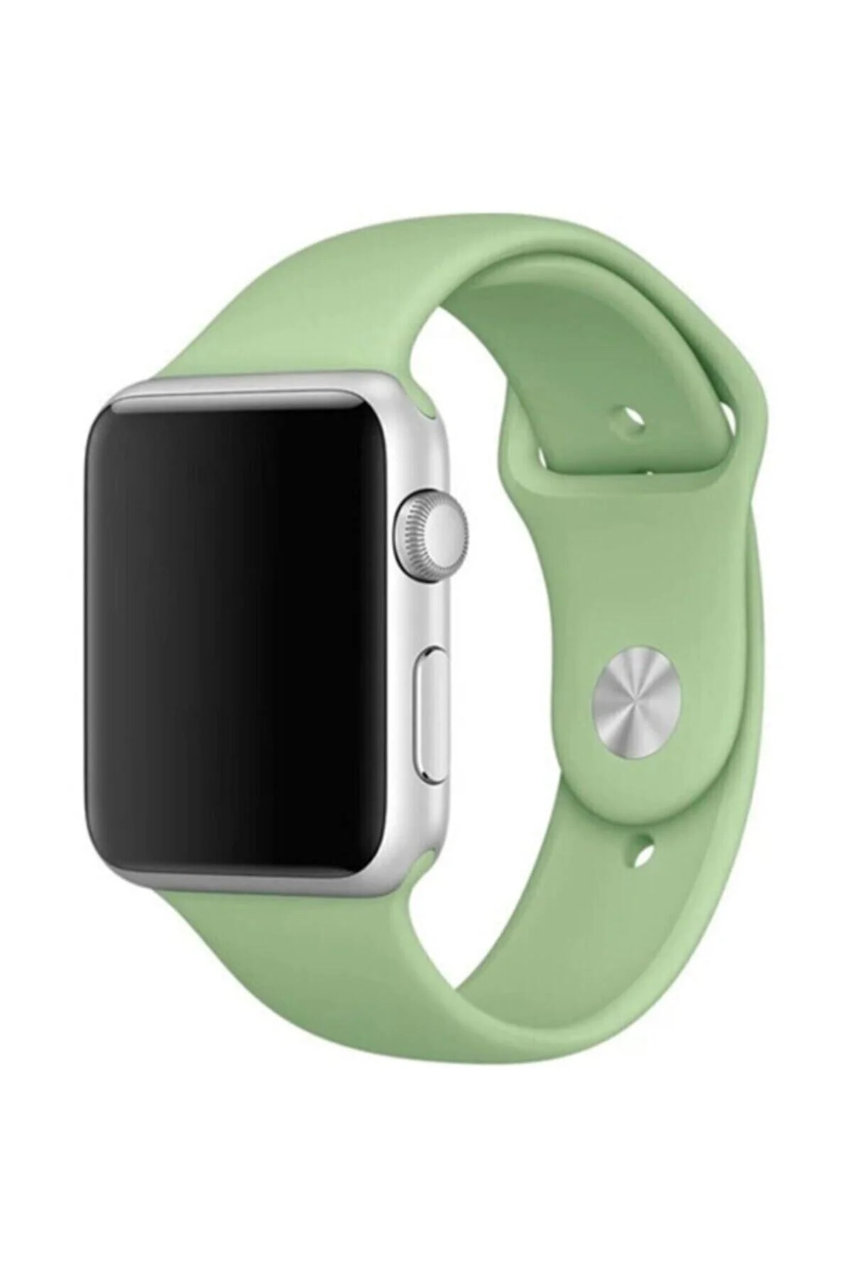 Apple Watch Uyumlu38 - 40 Mm Spor Kordon Silikon Kayış Fıstık Yeşil