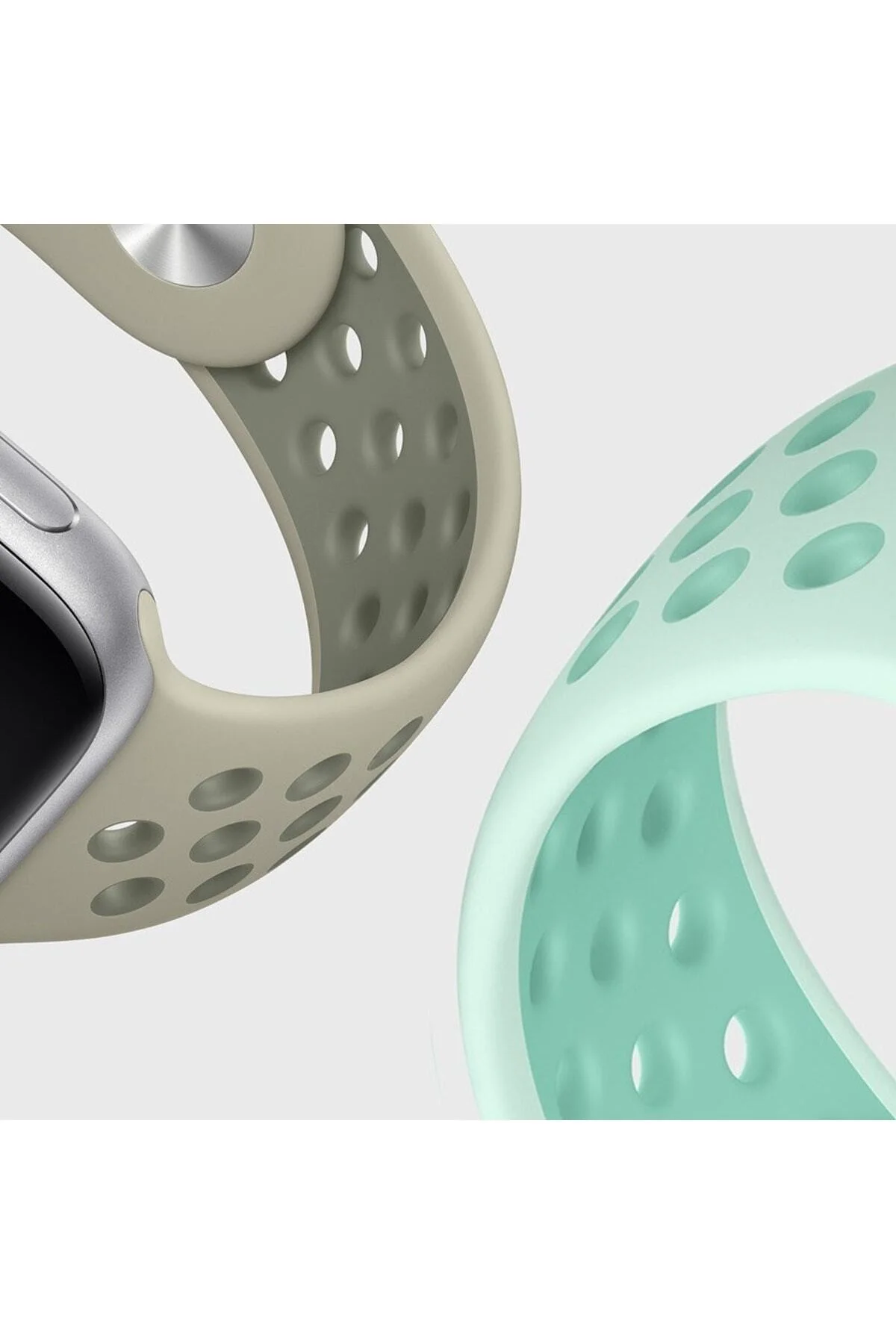 Apple Watch Uyumluseries 8 45mm Rainbow Sport Band Kordon Gri - pazariz Görsel 2