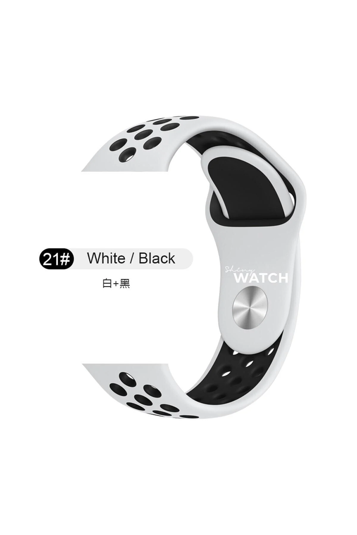 Apple Watch Uyumludelikli Silikon Kordon 42/44mm Black - pazariz Görsel 2