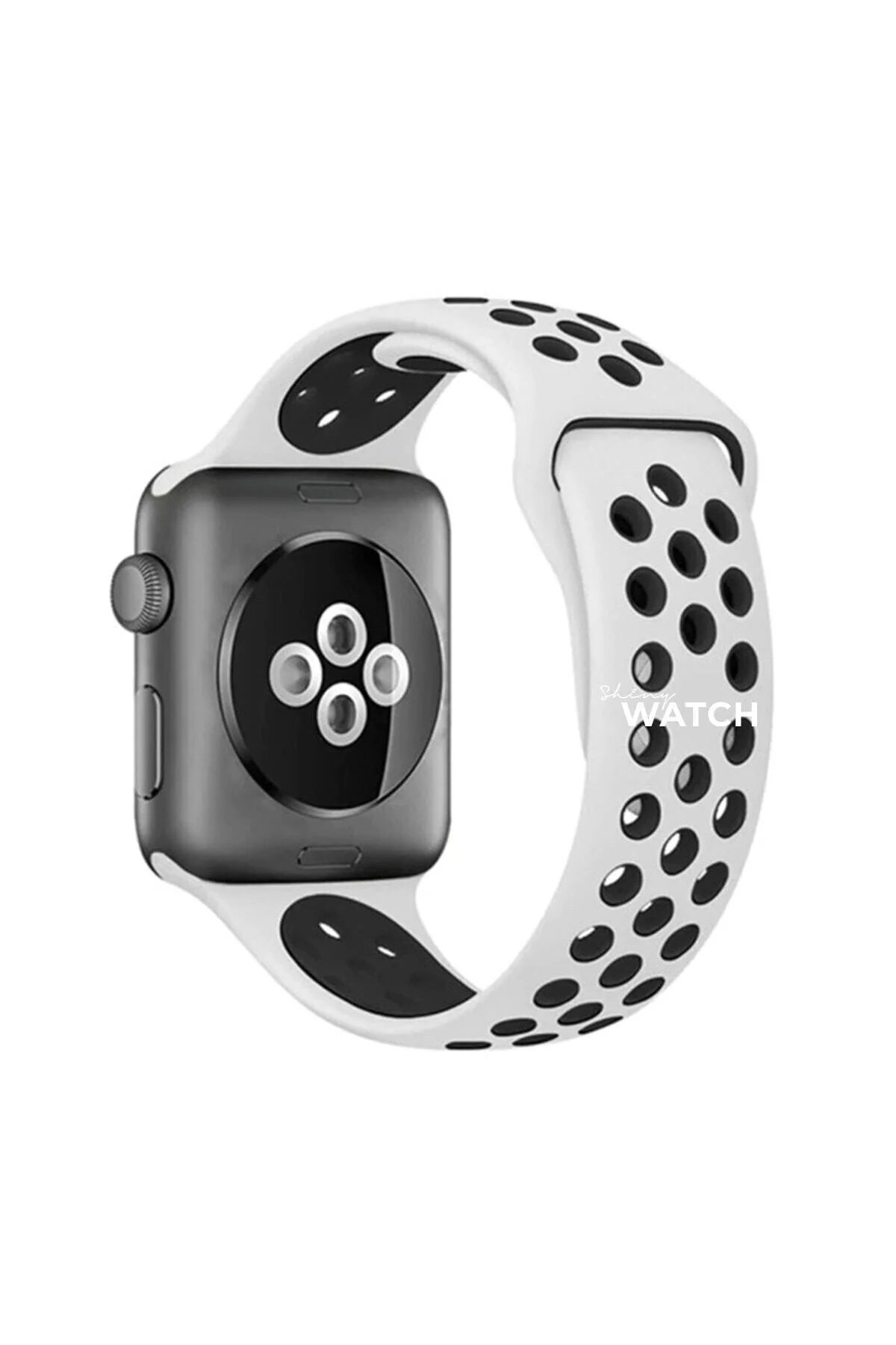Apple Watch Uyumludelikli Silikon Kordon 42/44mm Black - pazariz Görsel 3