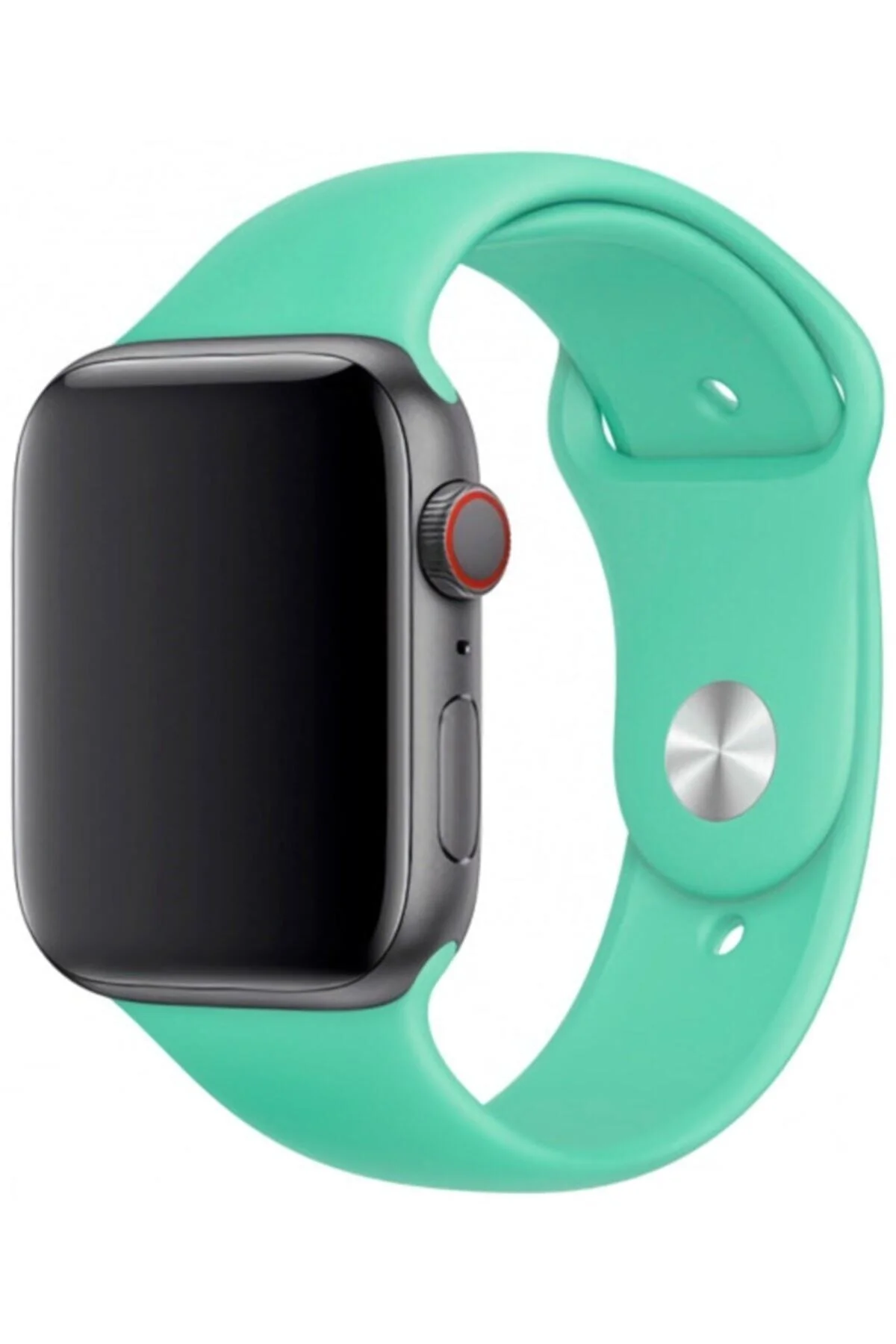 Apple Watch Uyumlu1 2 3 4 5 6 Se 38 Mm Silikon Ayarlanair Kordon - Yeşil