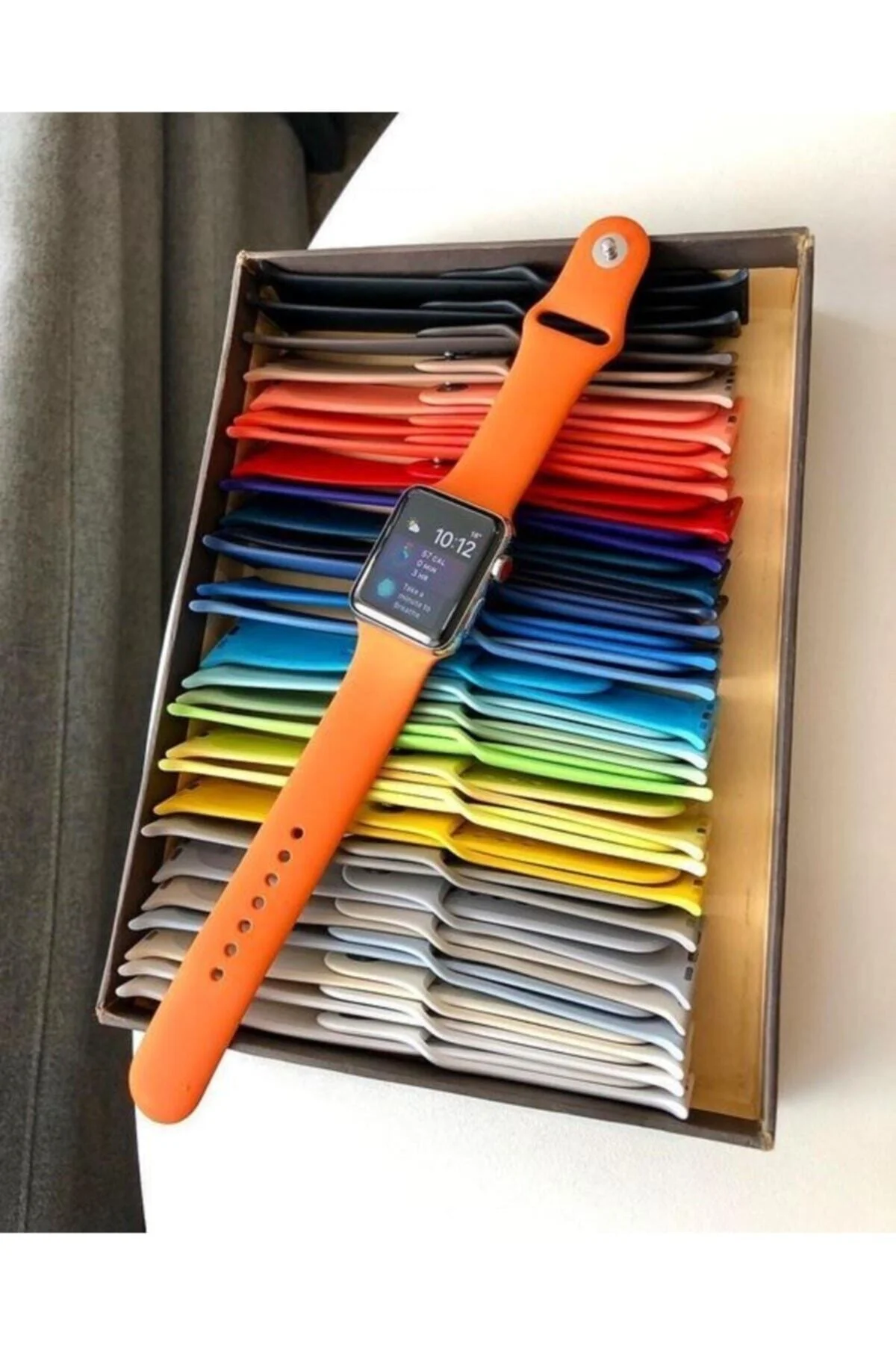 Apple Watch Uyumlu1 2 3 4 5 6 Se 38 Mm Silikon Ayarlanair Kordon - Yeşil - pazariz Görsel 2
