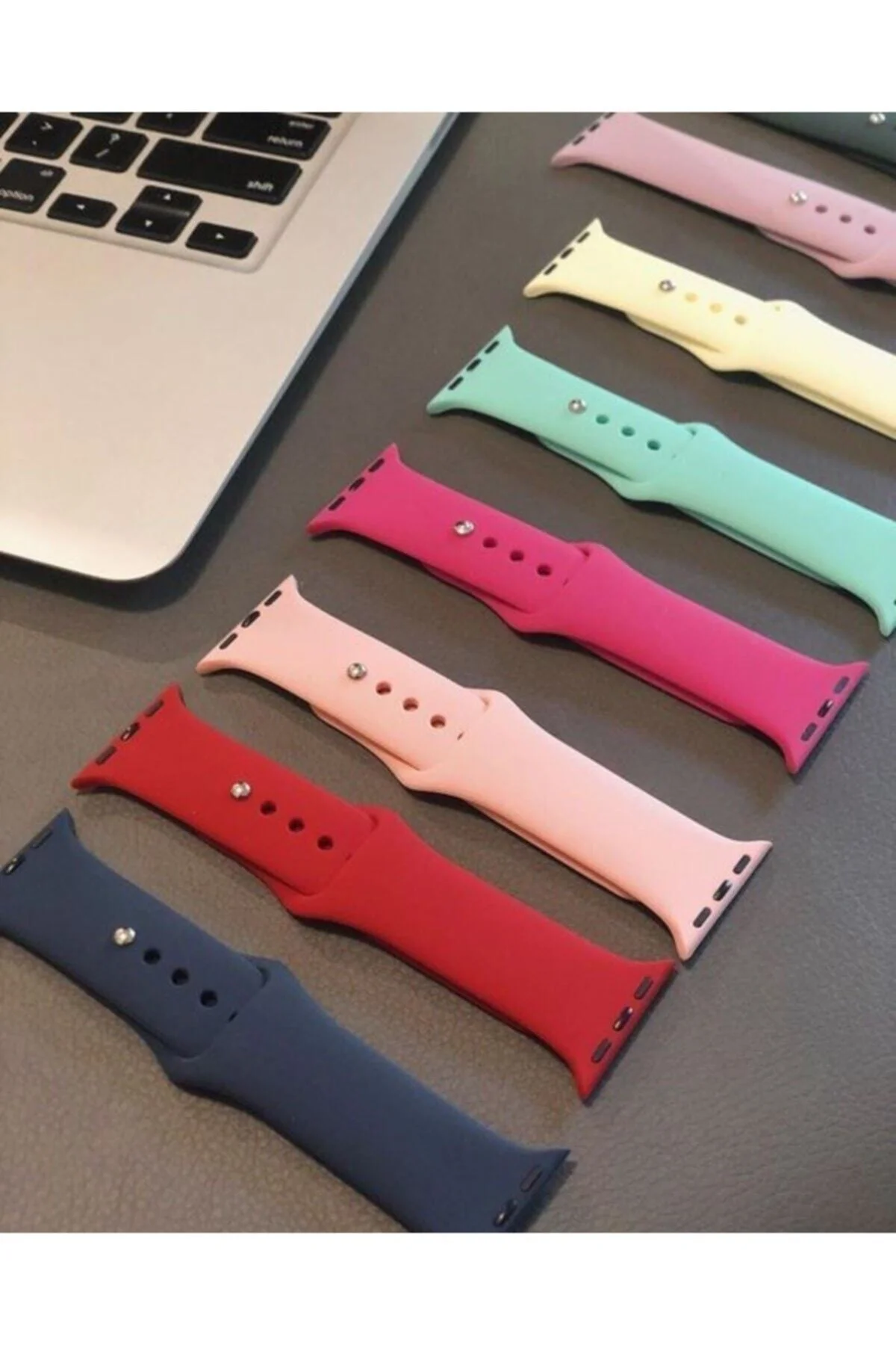 Apple Watch Uyumlu1 2 3 4 5 6 Se 38 Mm Silikon Ayarlanair Kordon - Yeşil - pazariz Görsel 4