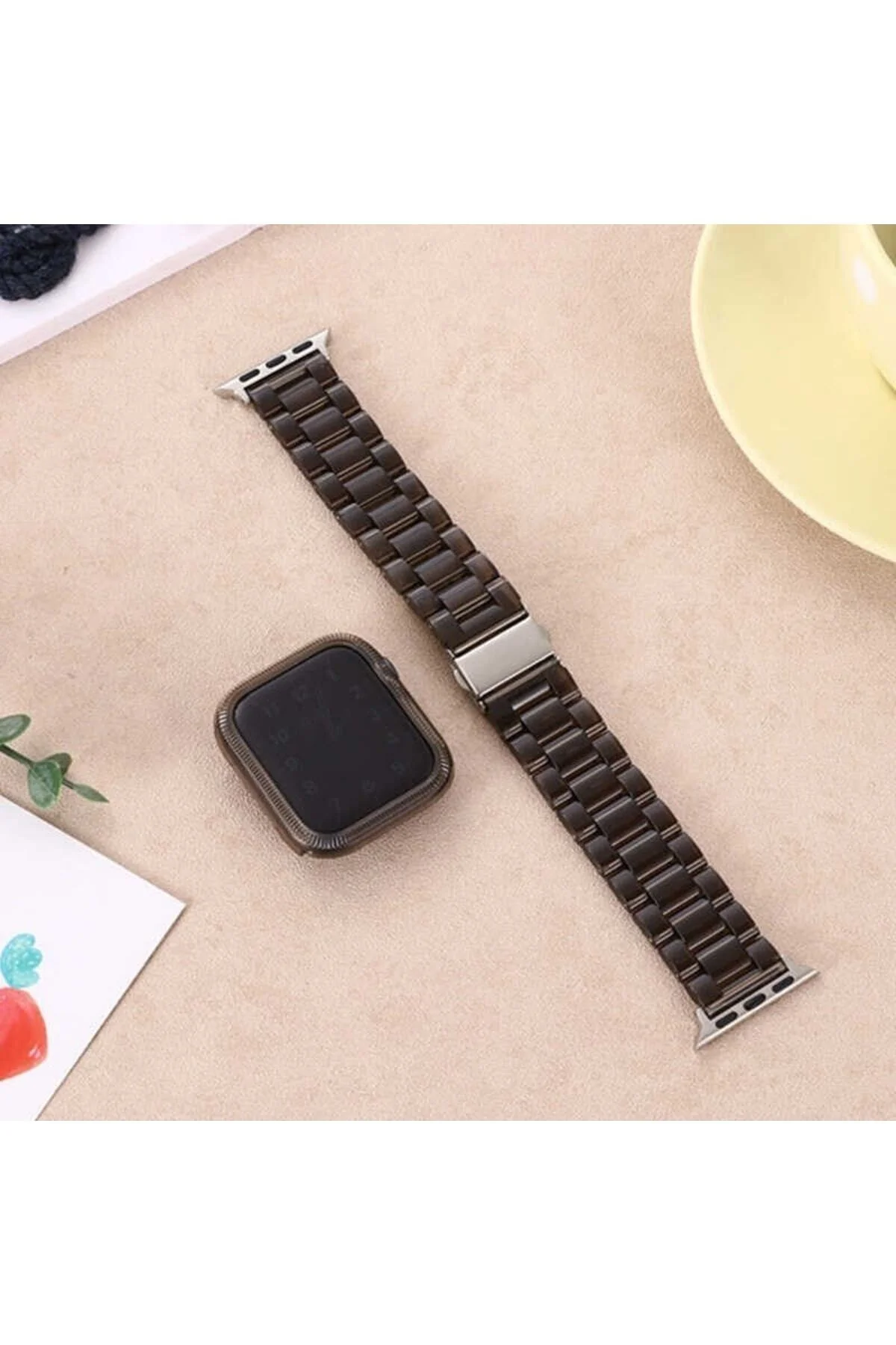 ???apple Watch Uyumlu7 8 41mm Kordon Şeffaf Polikarbon Kordon - pazariz Görsel 4