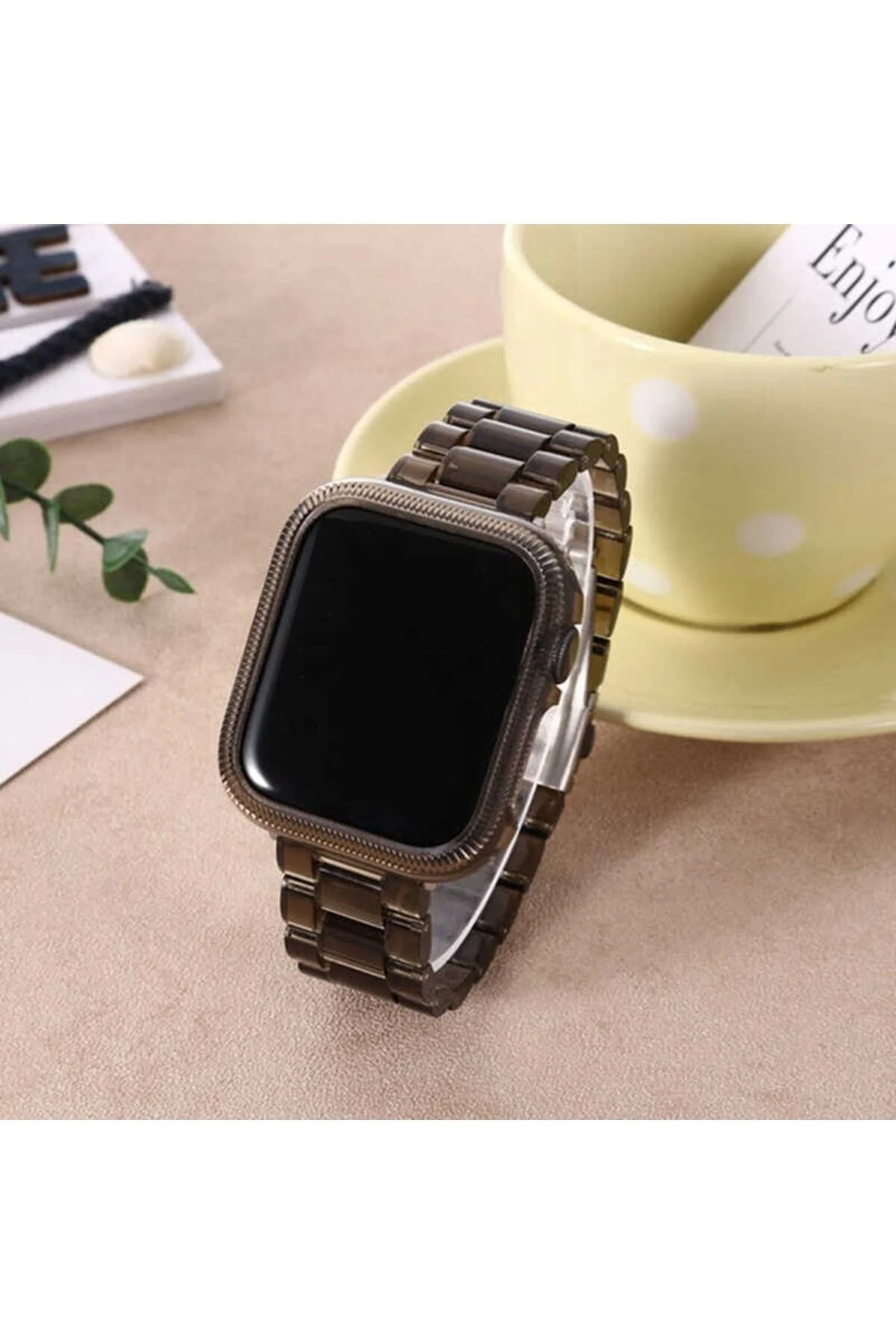 ???apple Watch Uyumlu7 8 41mm Kordon Şeffaf Polikarbon Kordon - pazariz Görsel 3