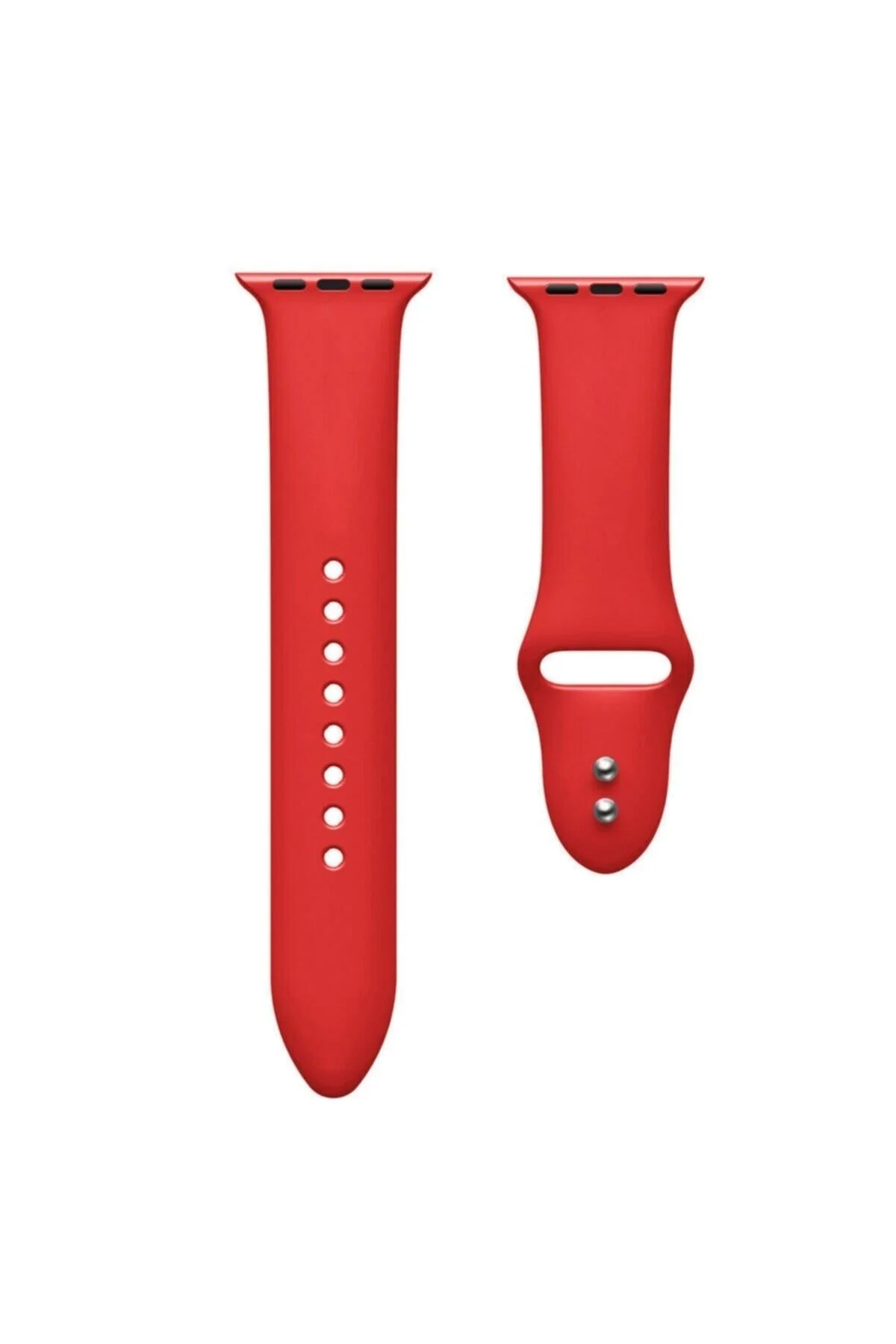 Apple Watch Uyumlu42 44 Mm Silikon Kordon Kırmızı - pazariz Görsel 2