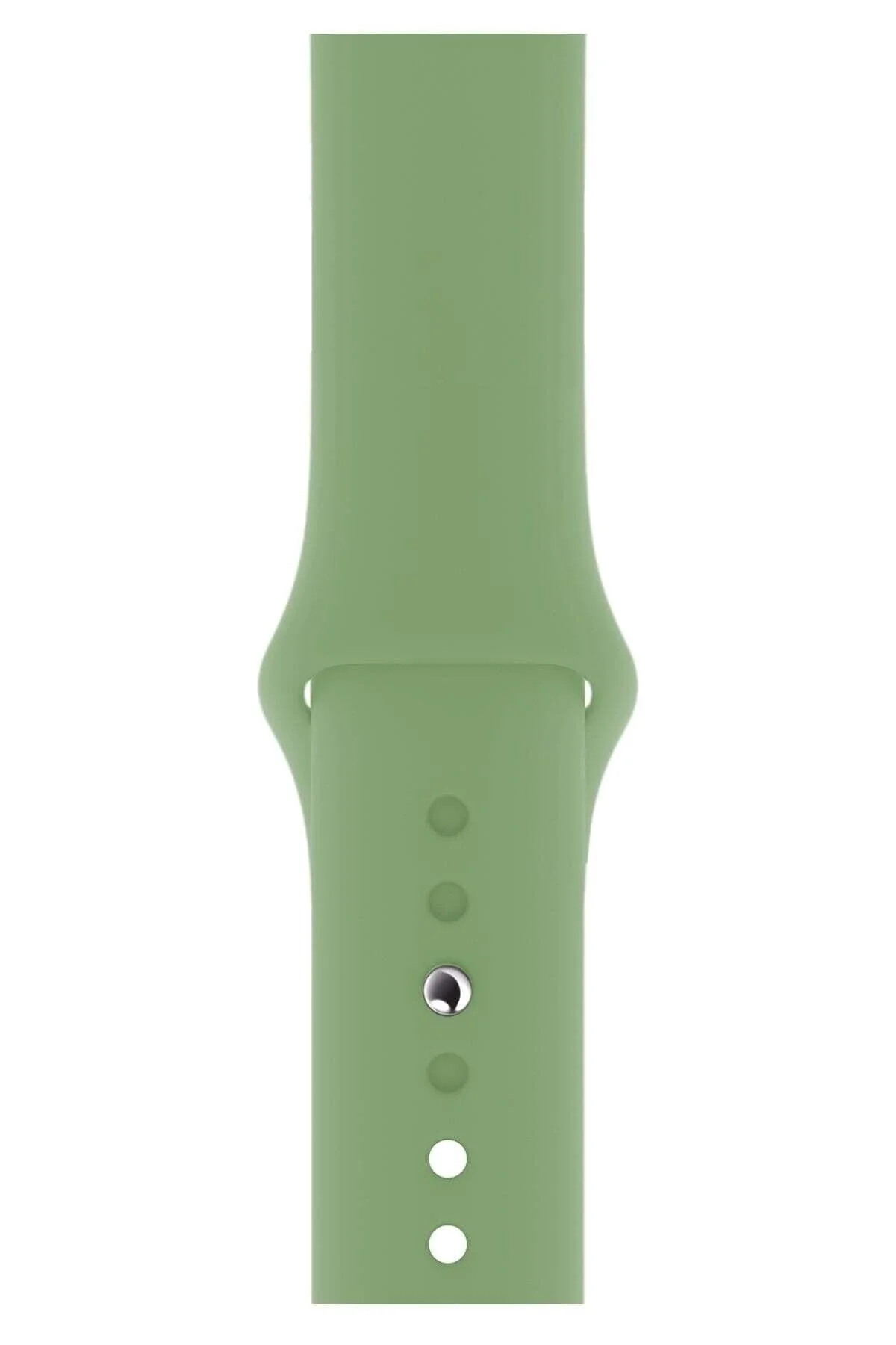 Apple Watch Uyumlu38 - 40 - 41mm Silikon Spor Kordon Soft Yeşil