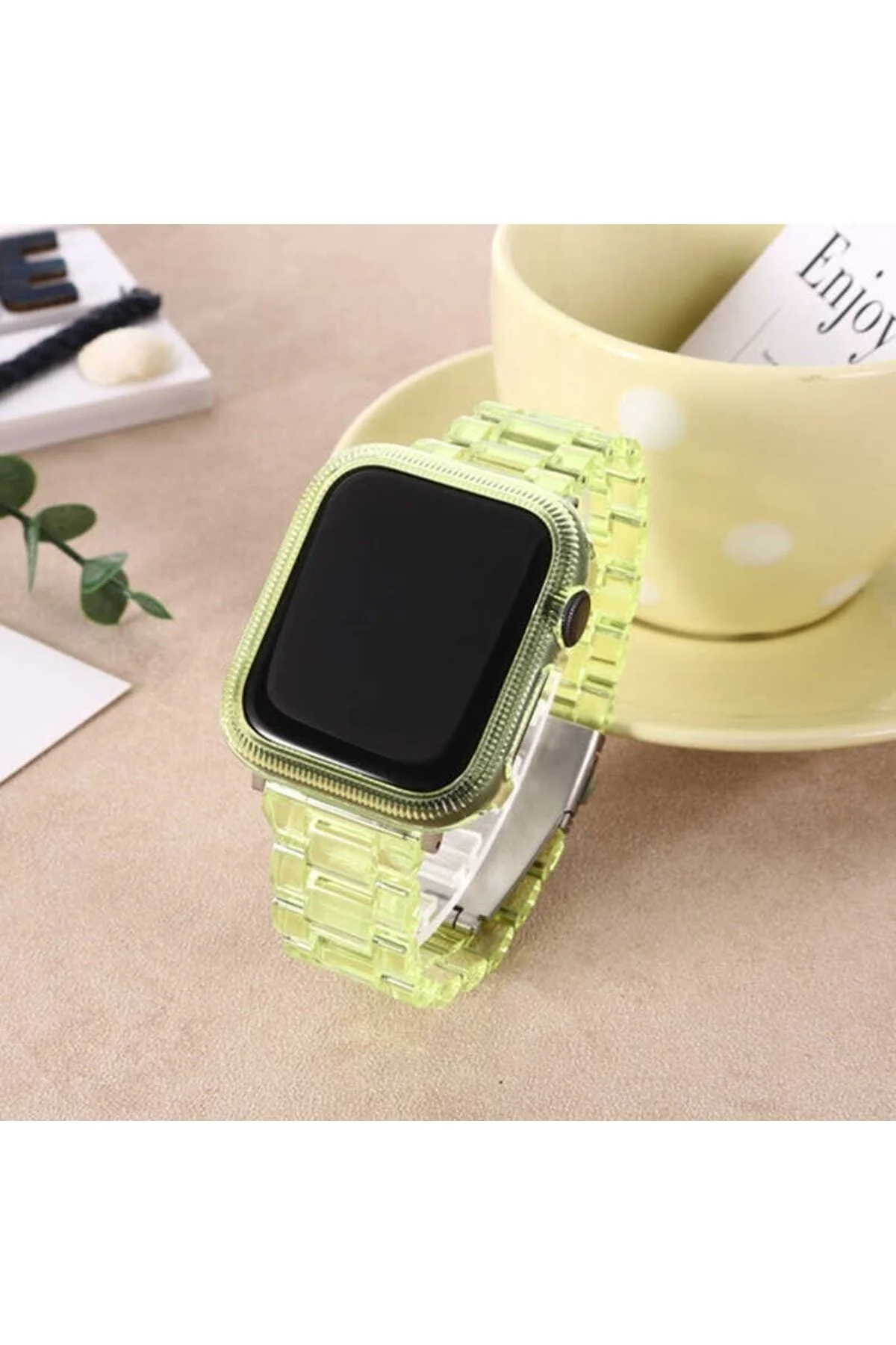 Apple Watch Uyumlu38mm 40mm 41mm 1/2/3/4/5/6/se/7/8 Kordon Şeffaf Polikarbon Kordon - pazariz Görsel 3
