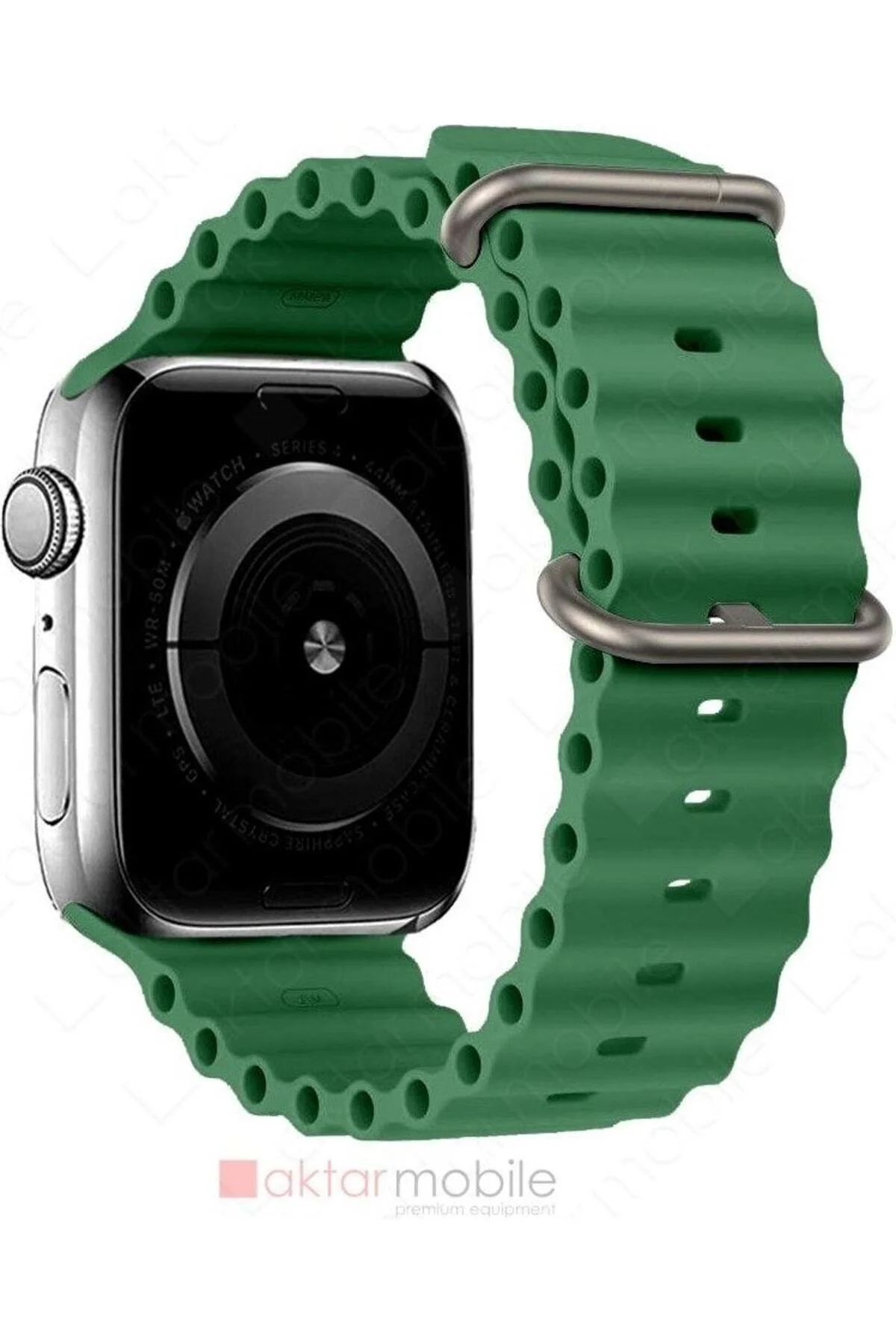 Apple Watch Uyumlu8 45 Mm Silikon Kordon Kordon Silindirik Kayış