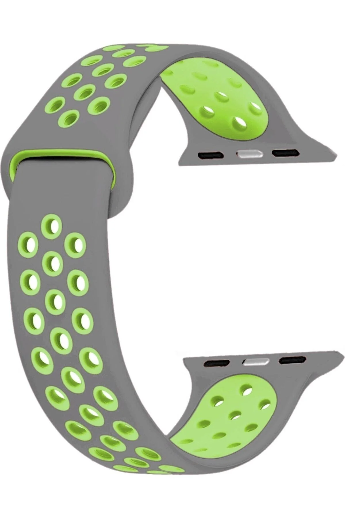 Apple Watch Uyumluseries 8 41mm Kordon, Silicone Sport Band Yeşil