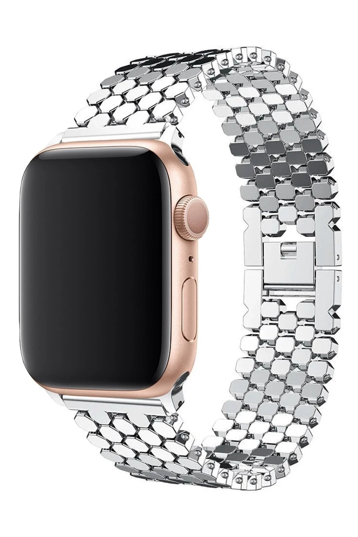 Apple Watch Uyumluultra 3 4 5 6 7 8 Se 42 44 45 49mm Kordon Bal Peteği Çelik Loop - pazariz Görsel 3