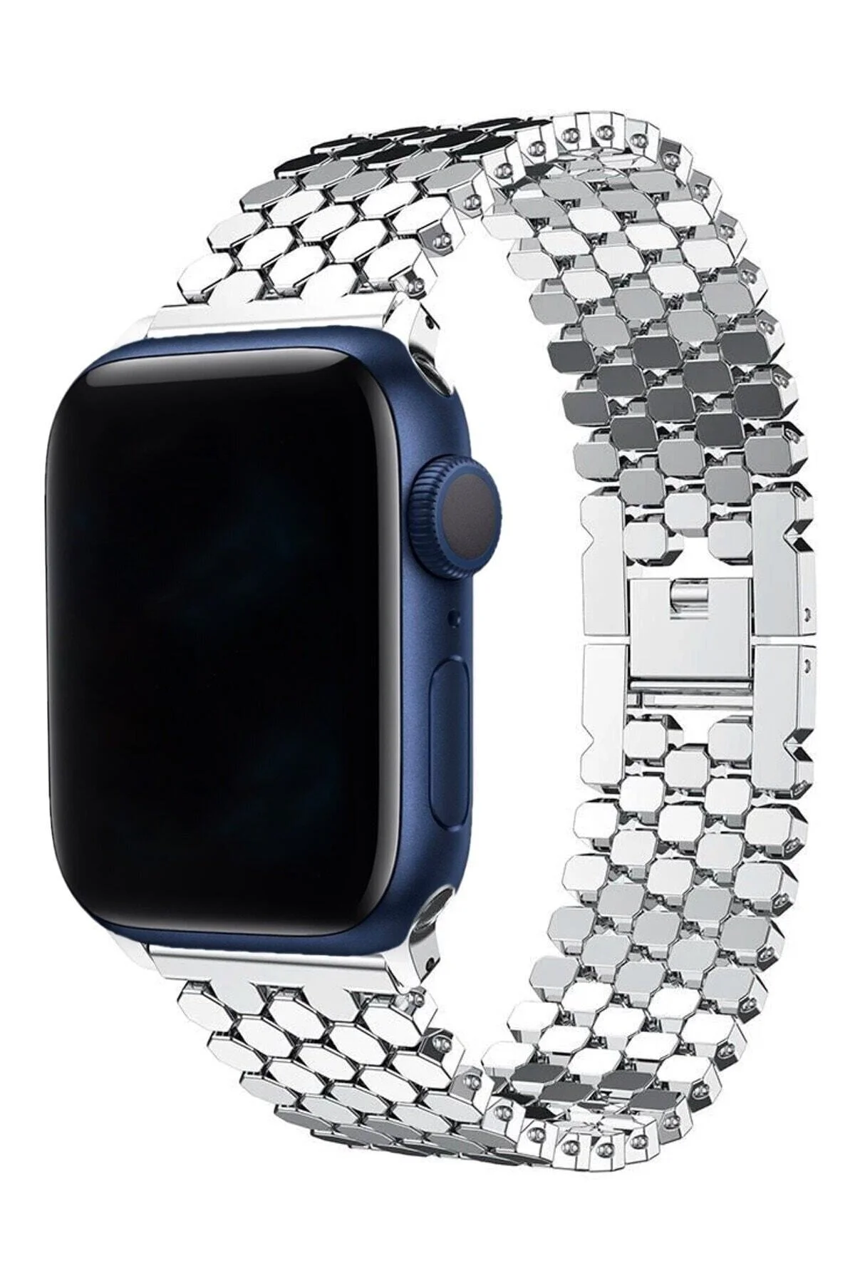 Apple Watch Uyumluultra 3 4 5 6 7 8 Se 42 44 45 49mm Kordon Bal Peteği Çelik Loop - pazariz Görsel 4