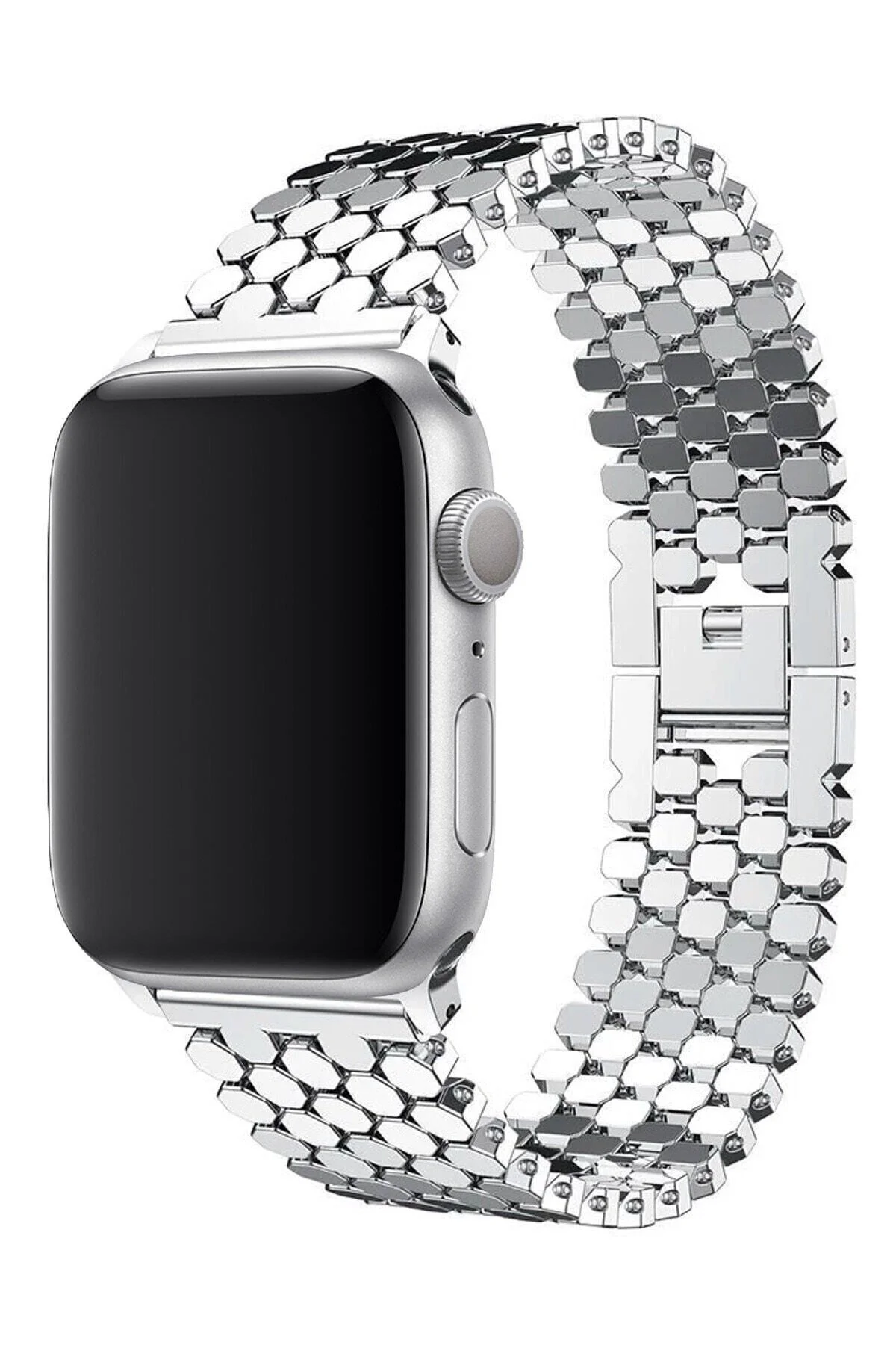 Apple Watch Uyumluultra 3 4 5 6 7 8 Se 42 44 45 49mm Kordon Bal Peteği Çelik Loop - pazariz Görsel 2