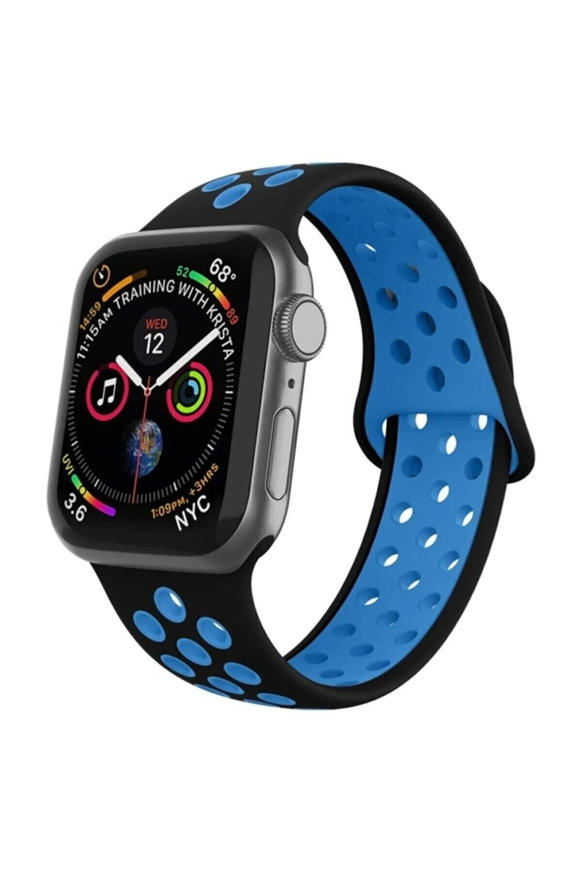 Apple Watch Uyumlusilikon Delikli Kordon Kayış 42-44 Mm