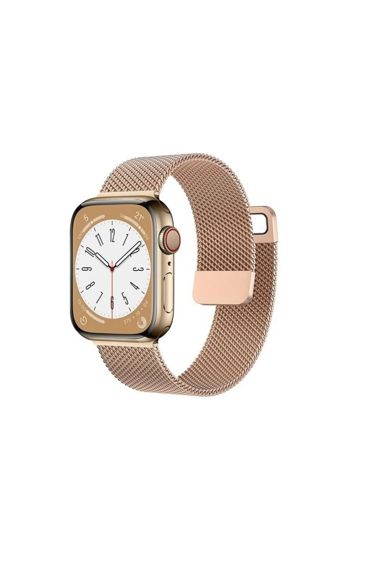 Apple Watch Uyumlu2 3 4 5 6 7 8 Se 38 40 41 Mm Paslanmaz Çelik Milanese Kordon